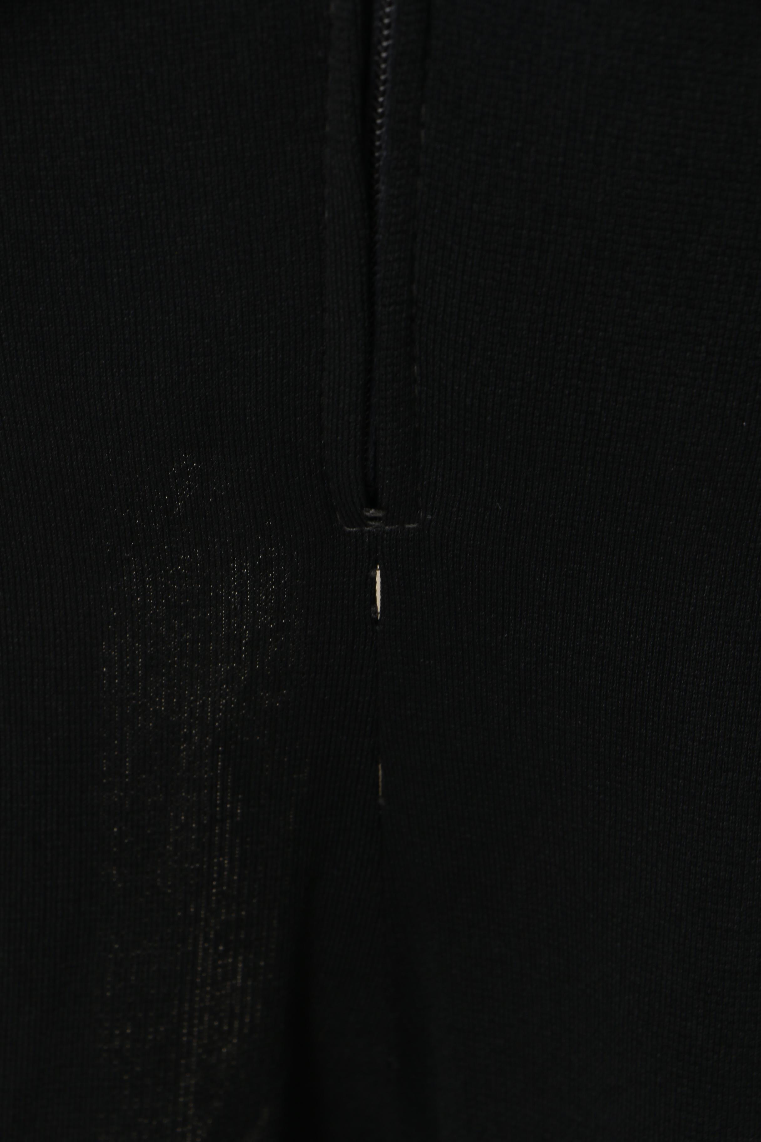 Women's 1970s Vintage Black and White Sleeveless Jumpsuit