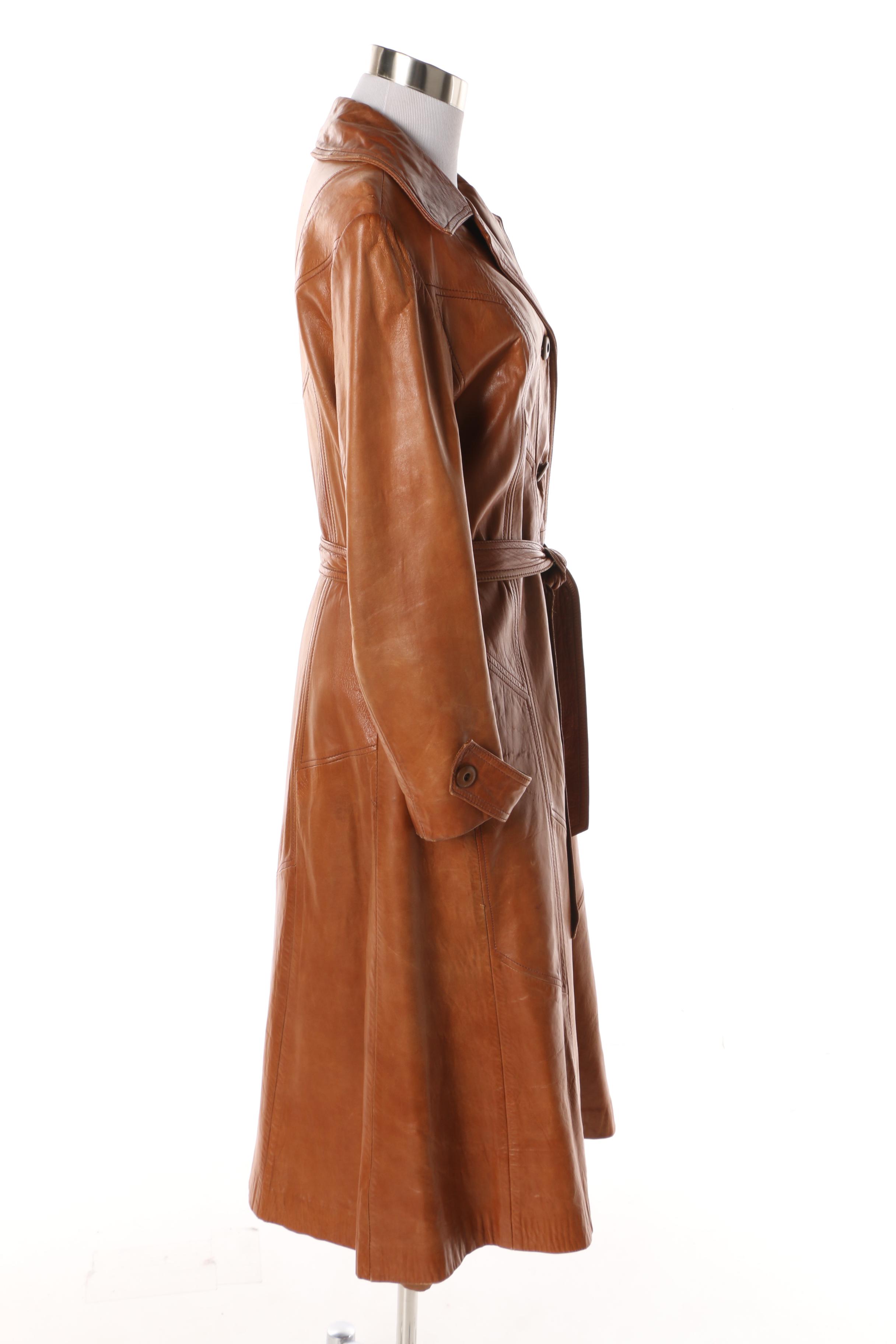 Women's 1970s Vintage Skin Gear Brown Leather Jacket