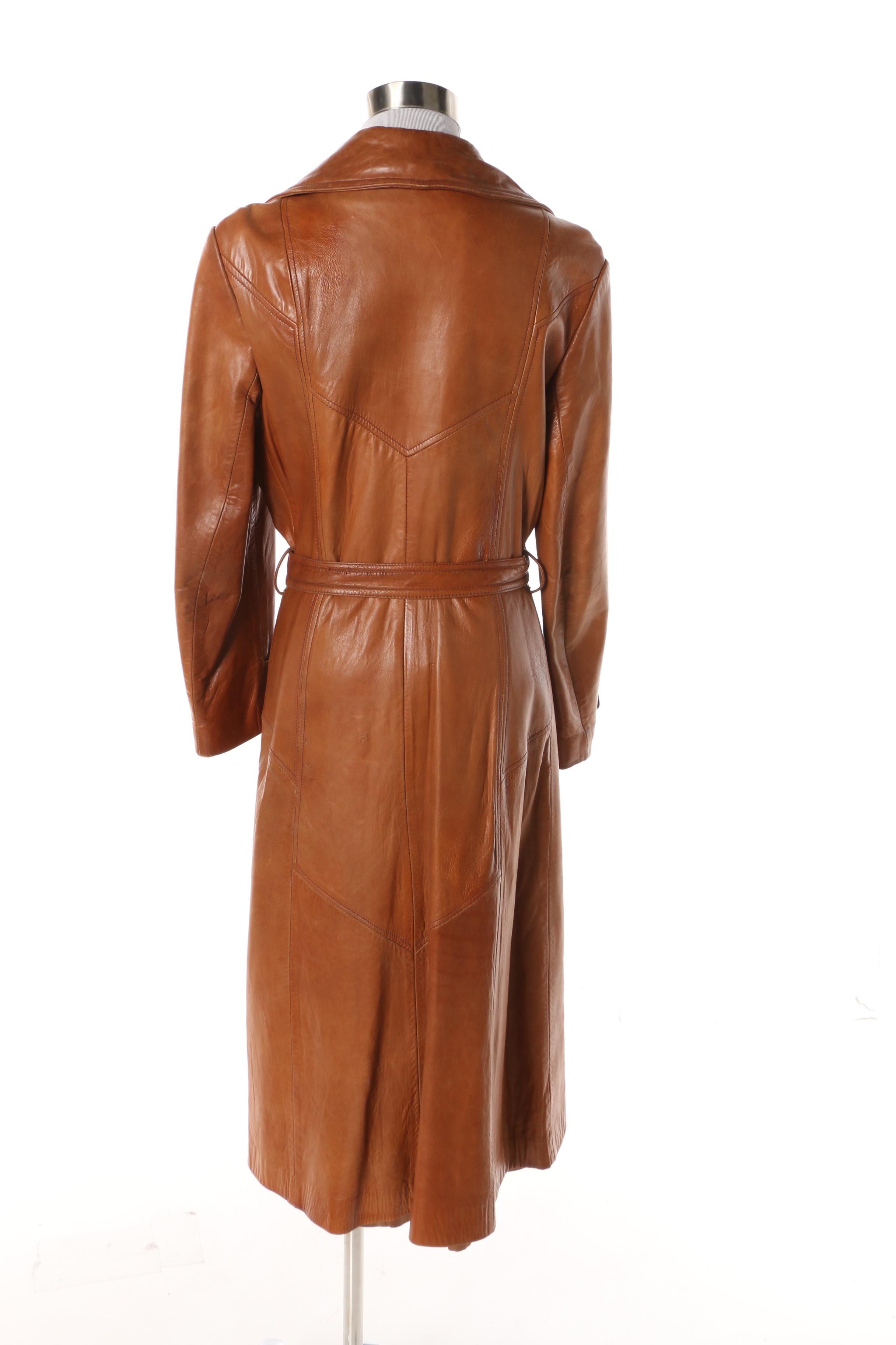 Women's 1970s Vintage Skin Gear Brown Leather Jacket