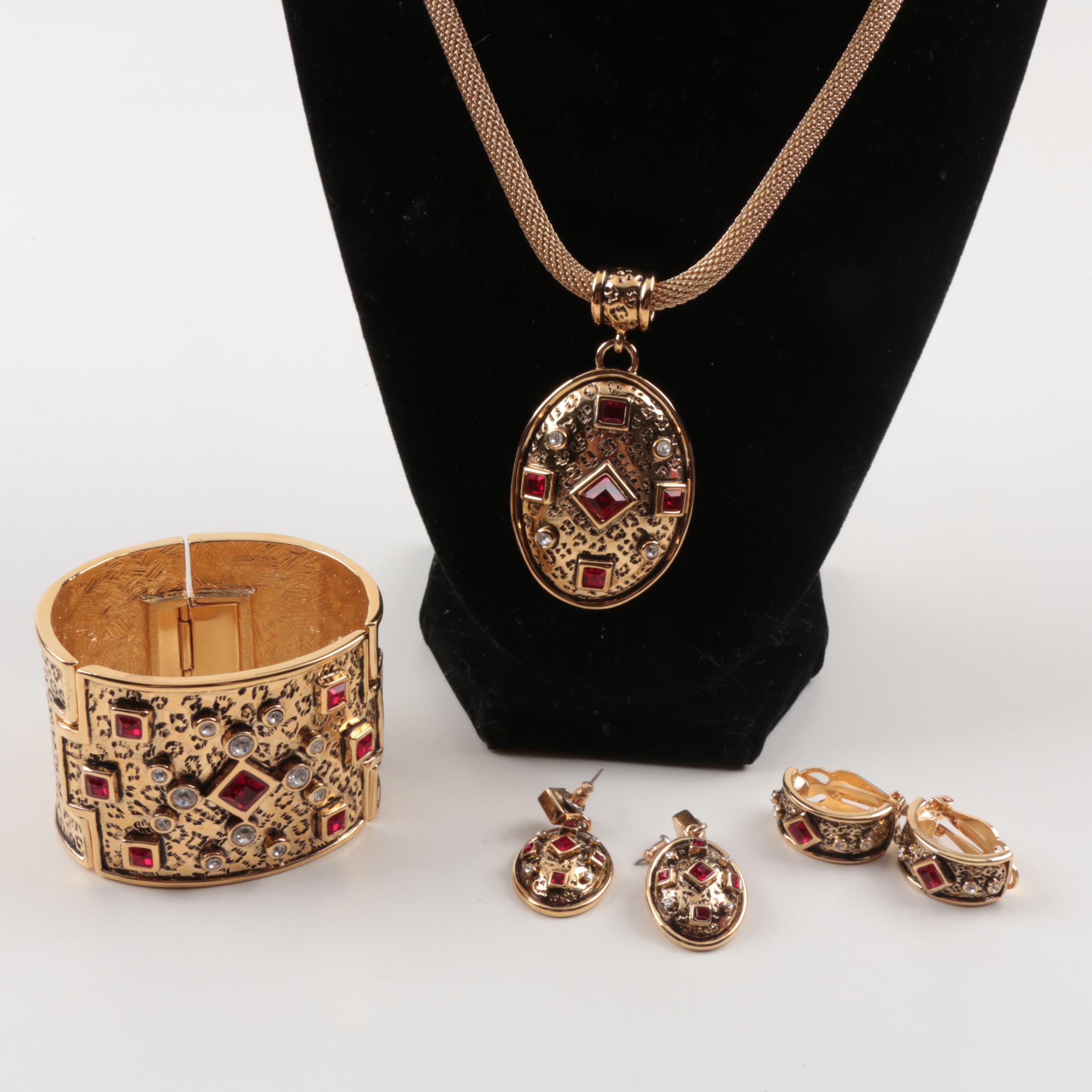 Susan Lucci Designed Costume Jewelry with Imitation Pearls and Gemstones