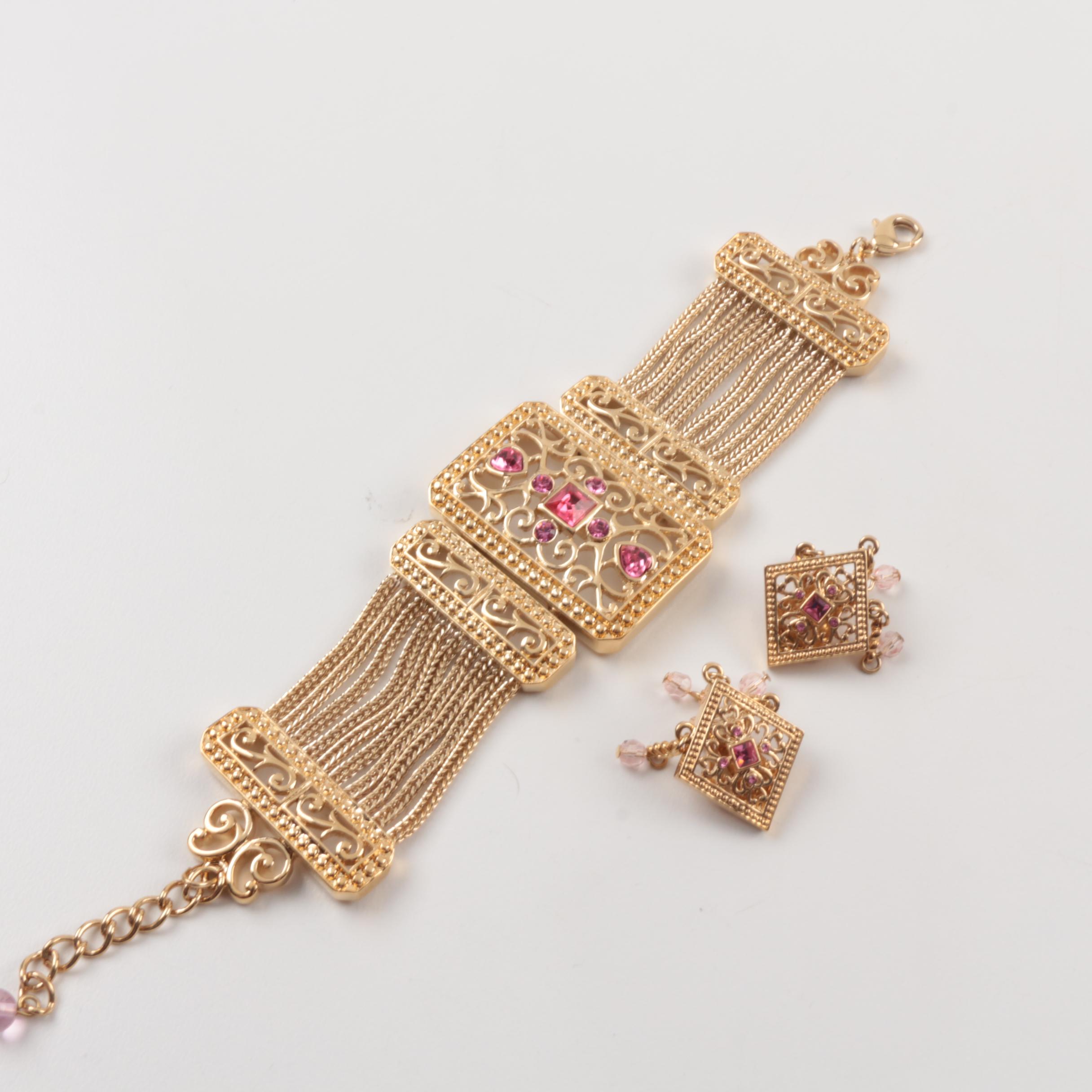 Susan Lucci Designed Costume Jewelry with Imitation Pearls and Gemstones