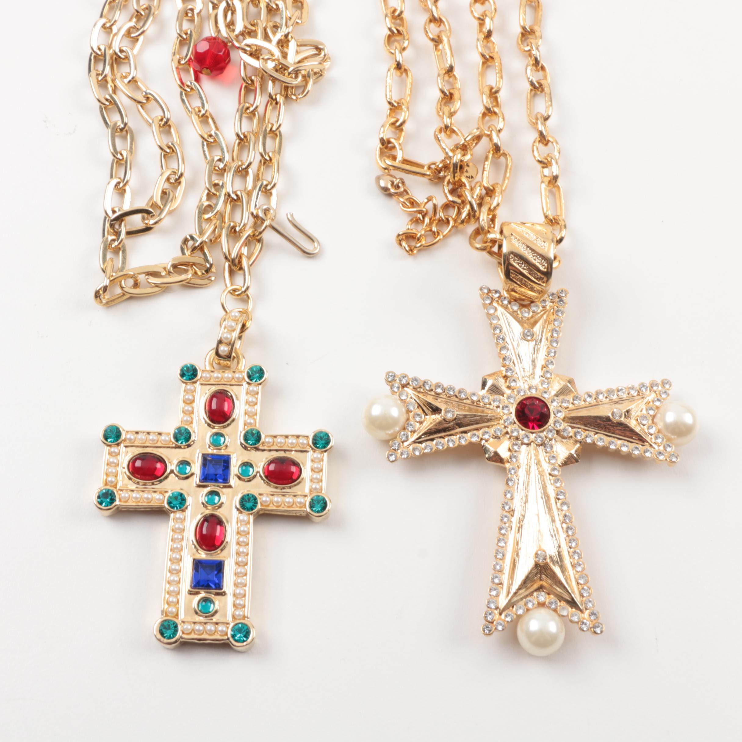 Susan Lucci Designed Costume Jewelry with Imitation Pearls and Gemstones