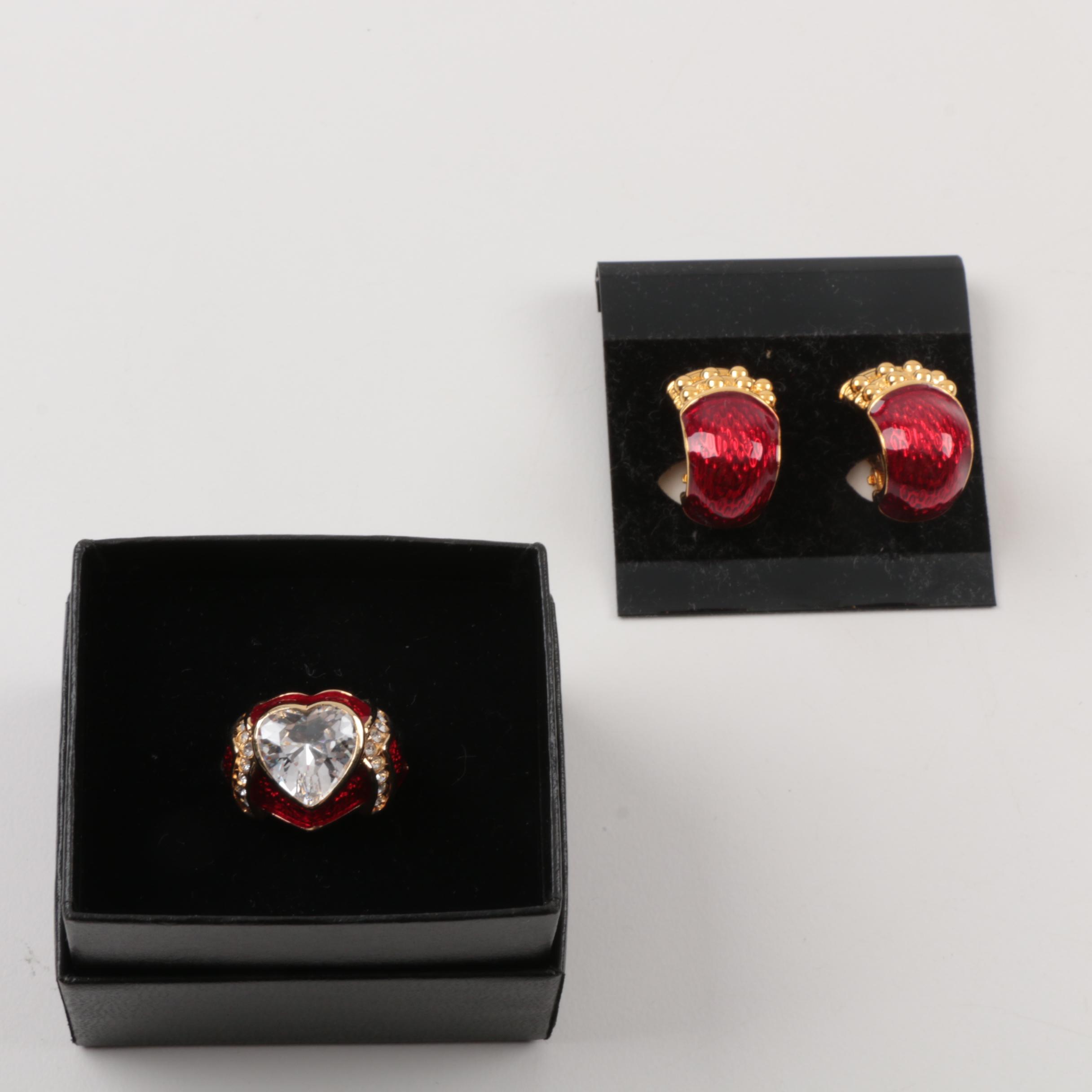 Susan Lucci Designed Costume Jewelry with Imitation Pearls and Gemstones