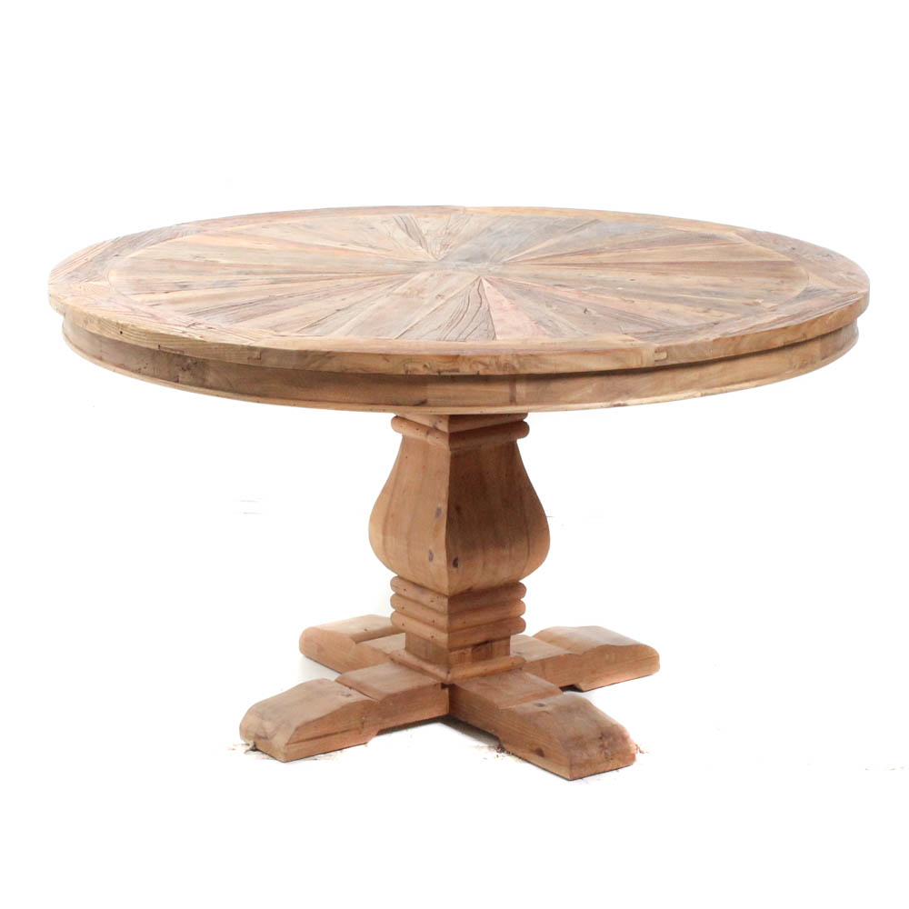 Moe's Rustic Pedestal Dining Table