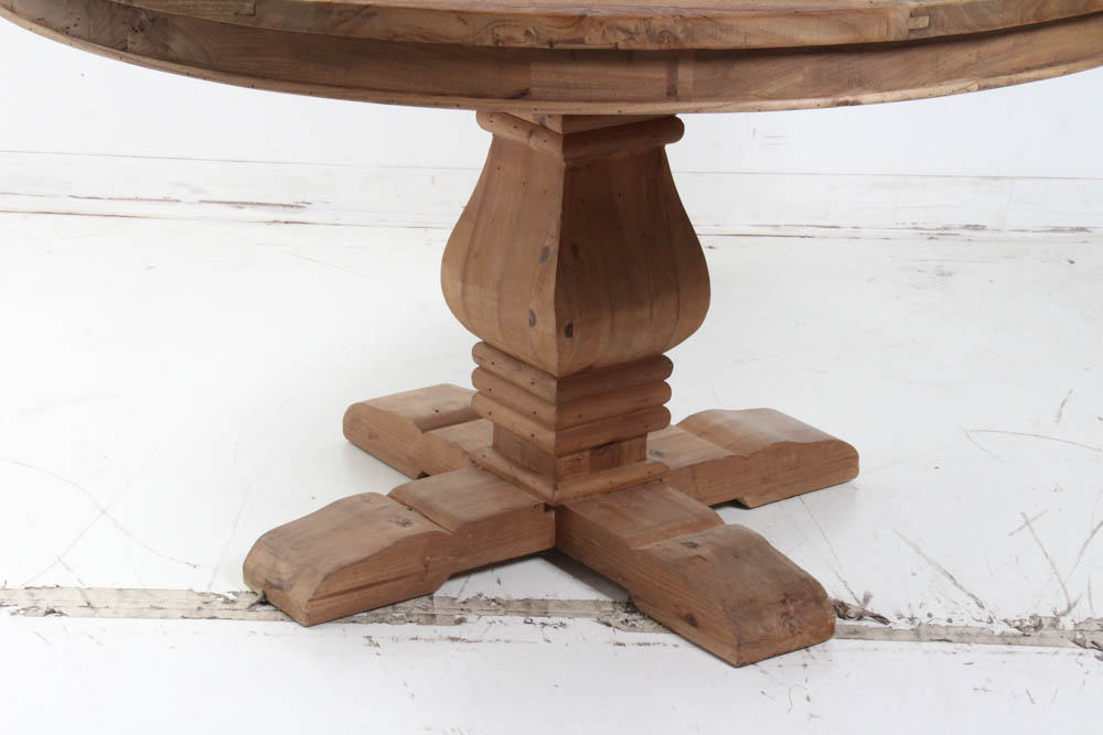 Moe's Rustic Pedestal Dining Table