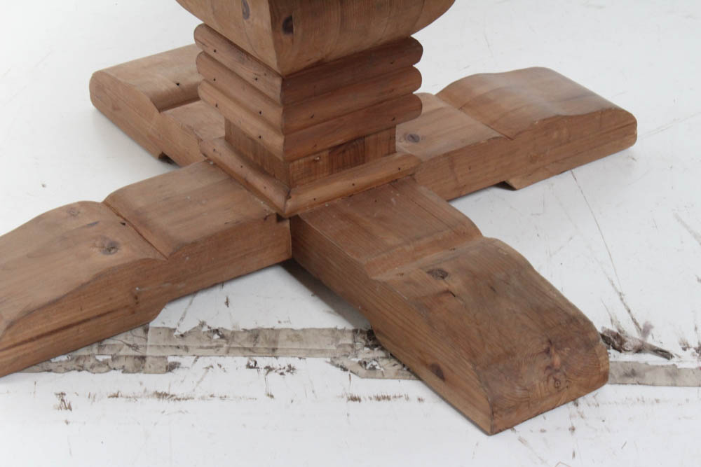 Moe's Rustic Pedestal Dining Table