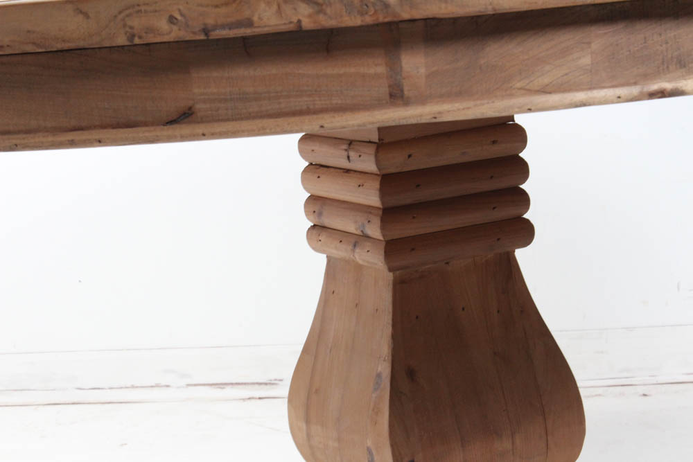 Moe's Rustic Pedestal Dining Table