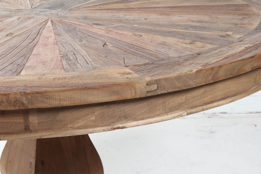 Moe's Rustic Pedestal Dining Table