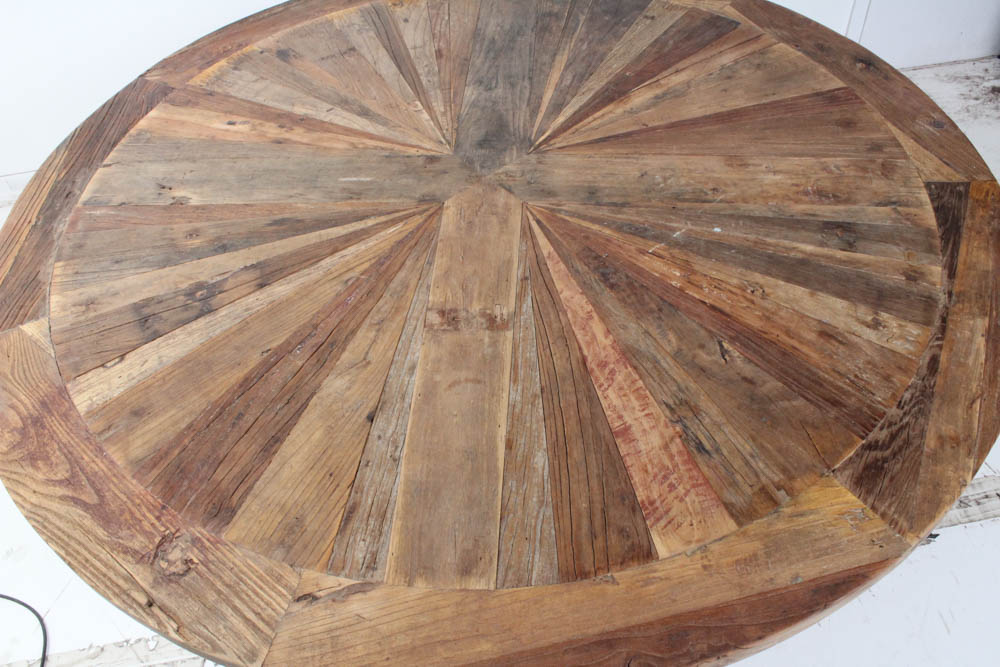 Moe's Rustic Pedestal Dining Table