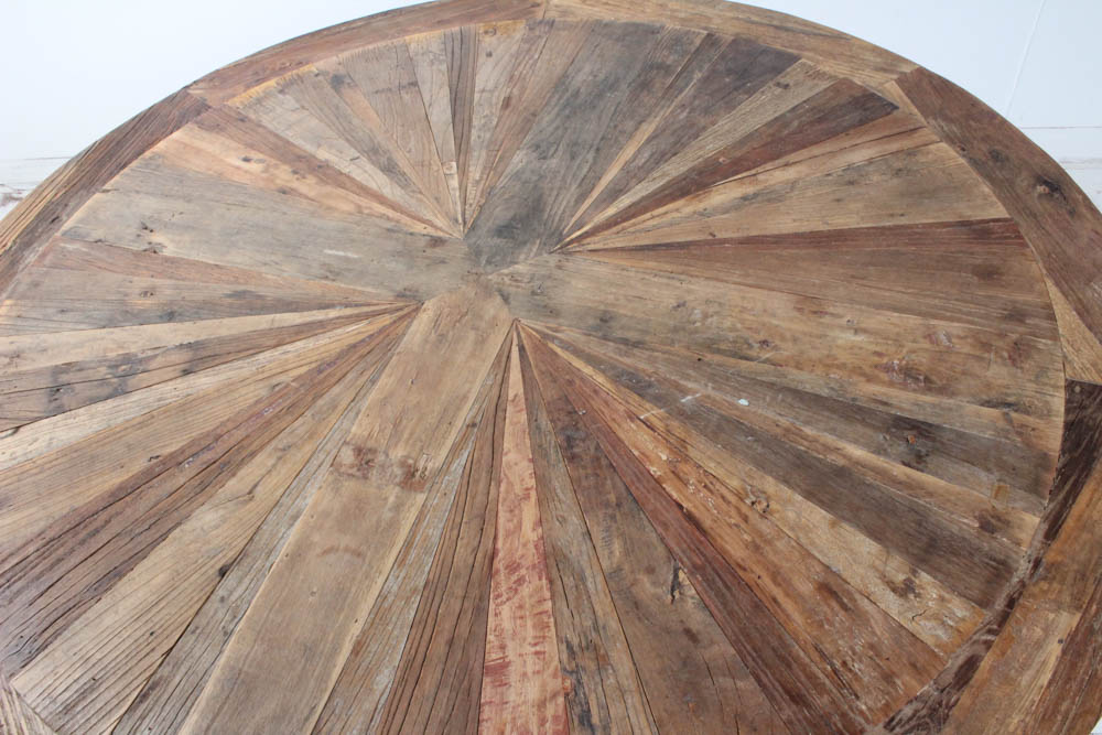 Moe's Rustic Pedestal Dining Table