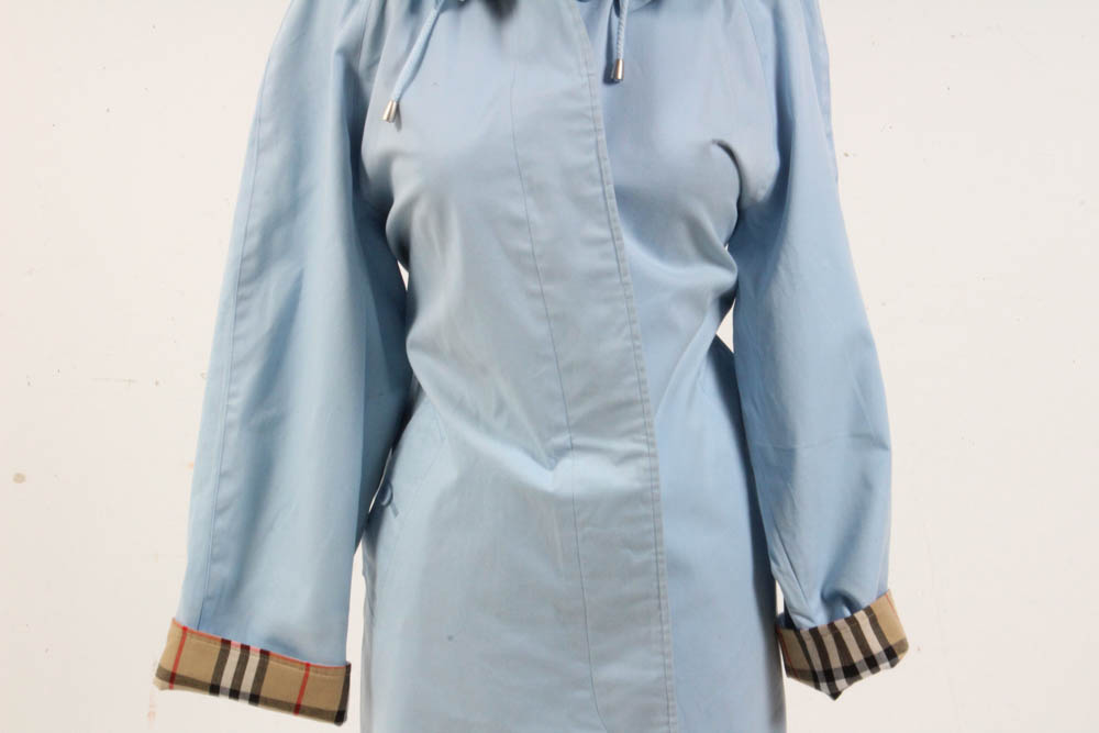 Burberry Powder Blue Trench Coat