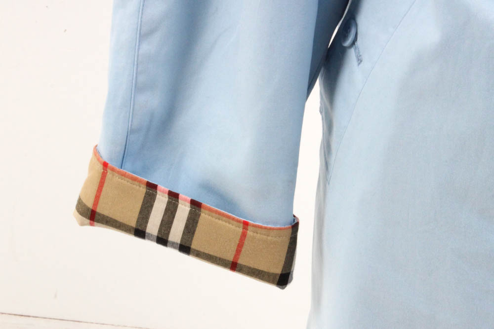 Burberry Powder Blue Trench Coat
