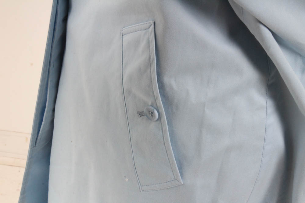 Burberry Powder Blue Trench Coat