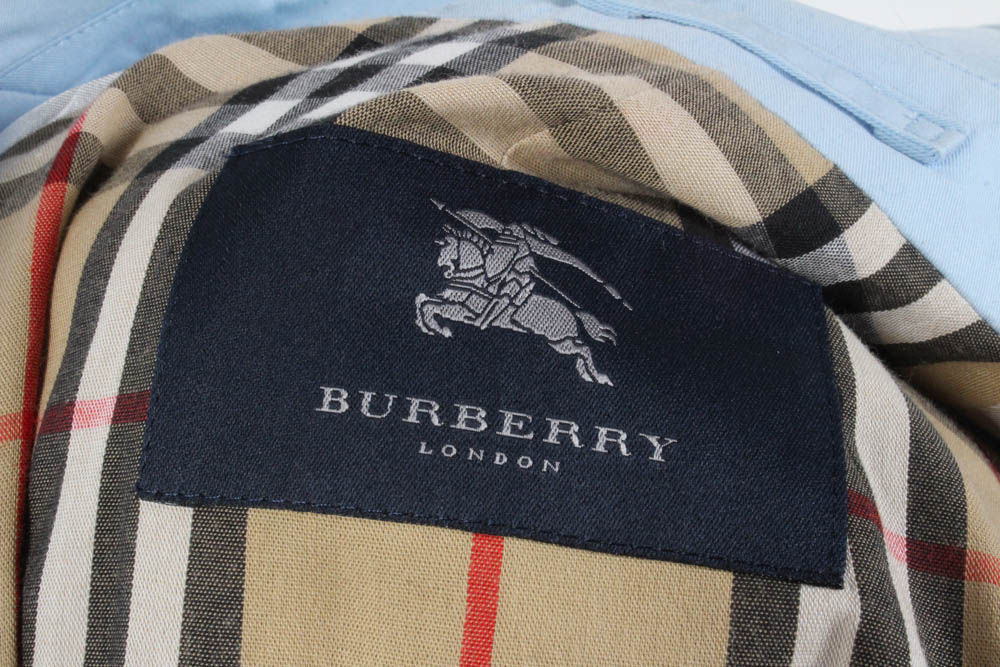 Burberry Powder Blue Trench Coat