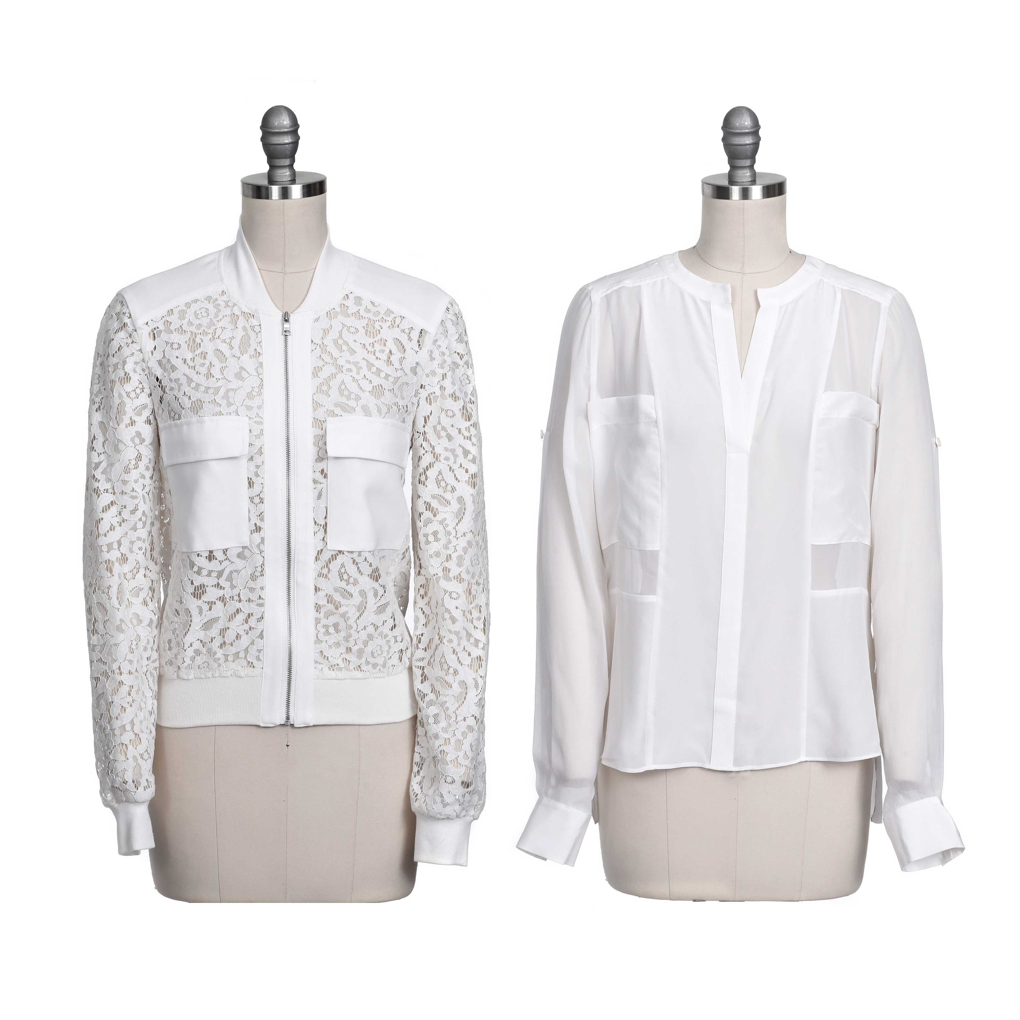 BCBG Maxazria White Jacket and Blouse