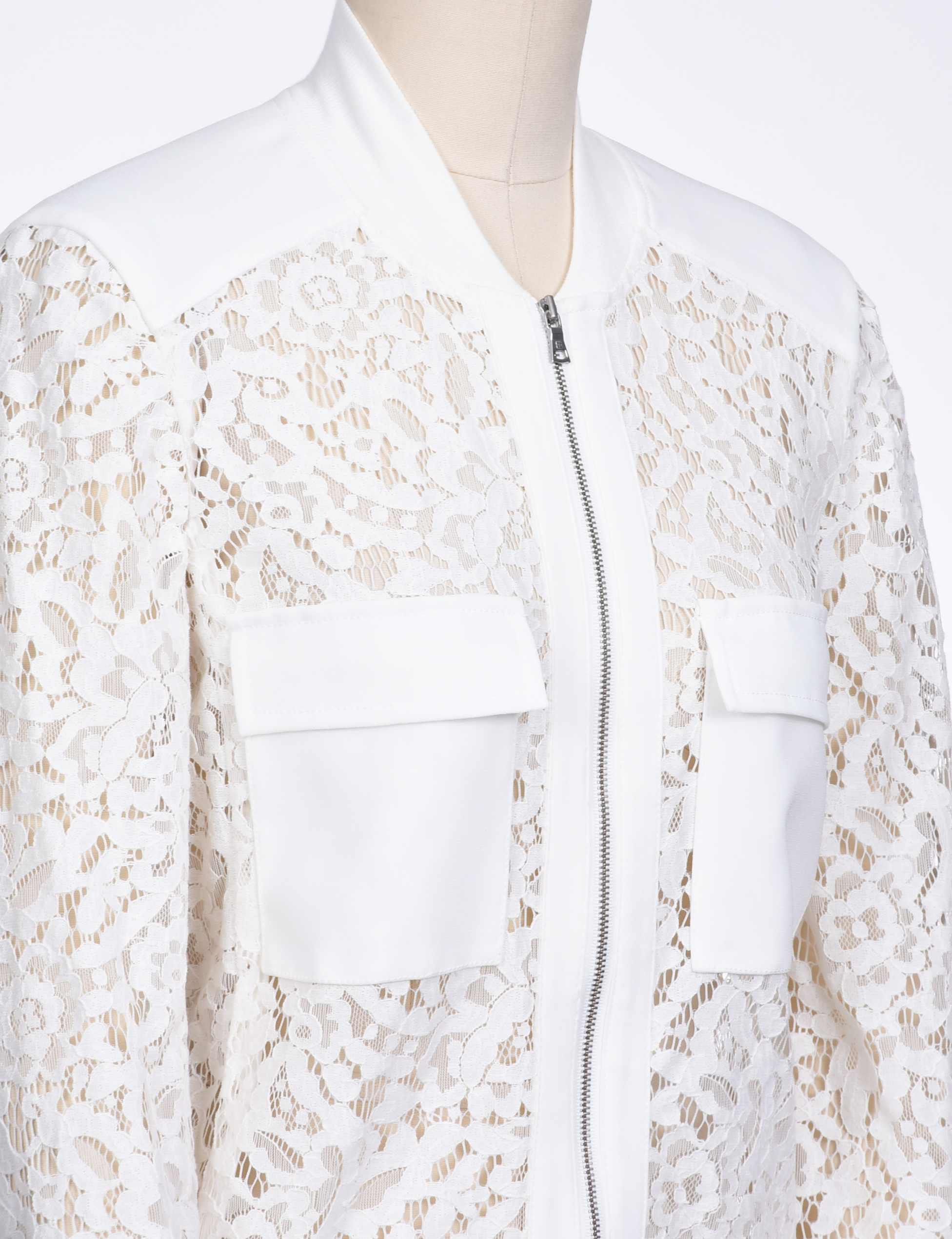BCBG Maxazria White Jacket and Blouse