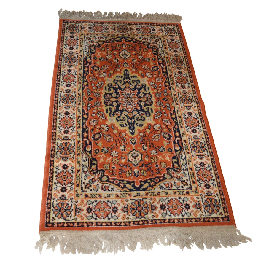 Machine Made Tabriz Style Wool Area Rug