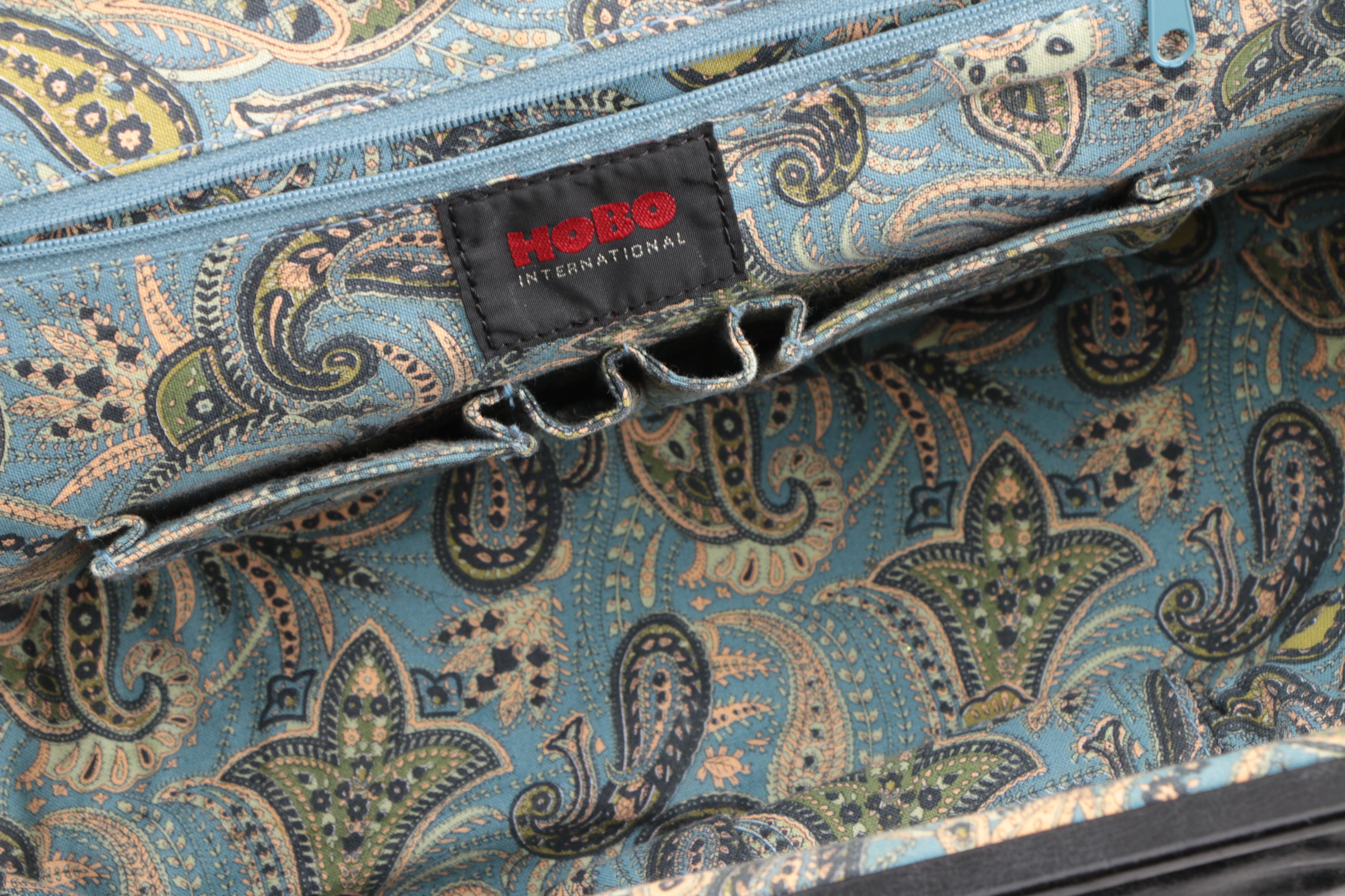 Mid-Century Leather Black Leather Handbags Including Bienen-Davis