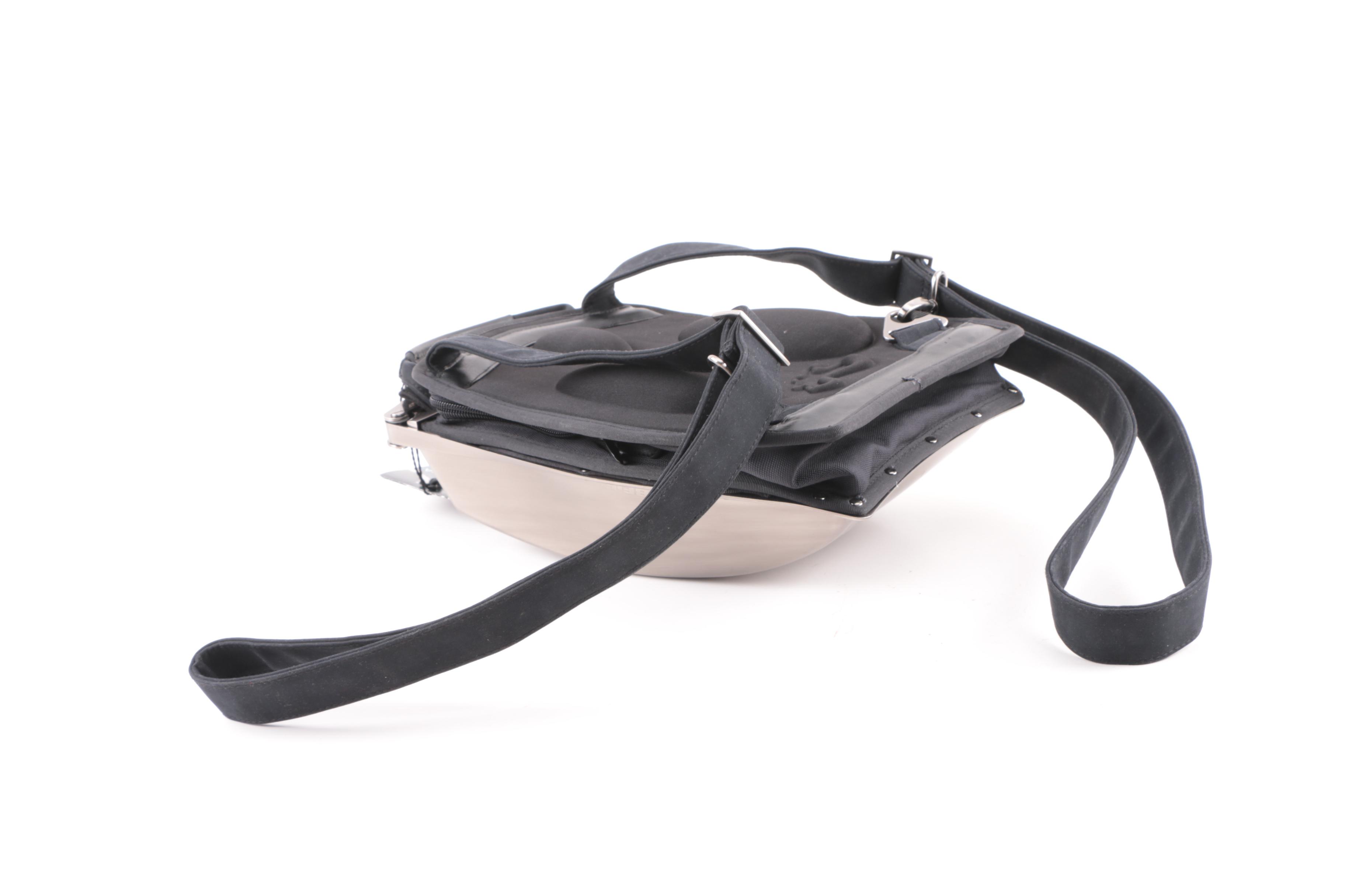 Scorpia Boblbe-e Silver Tone Hardshell Backpack