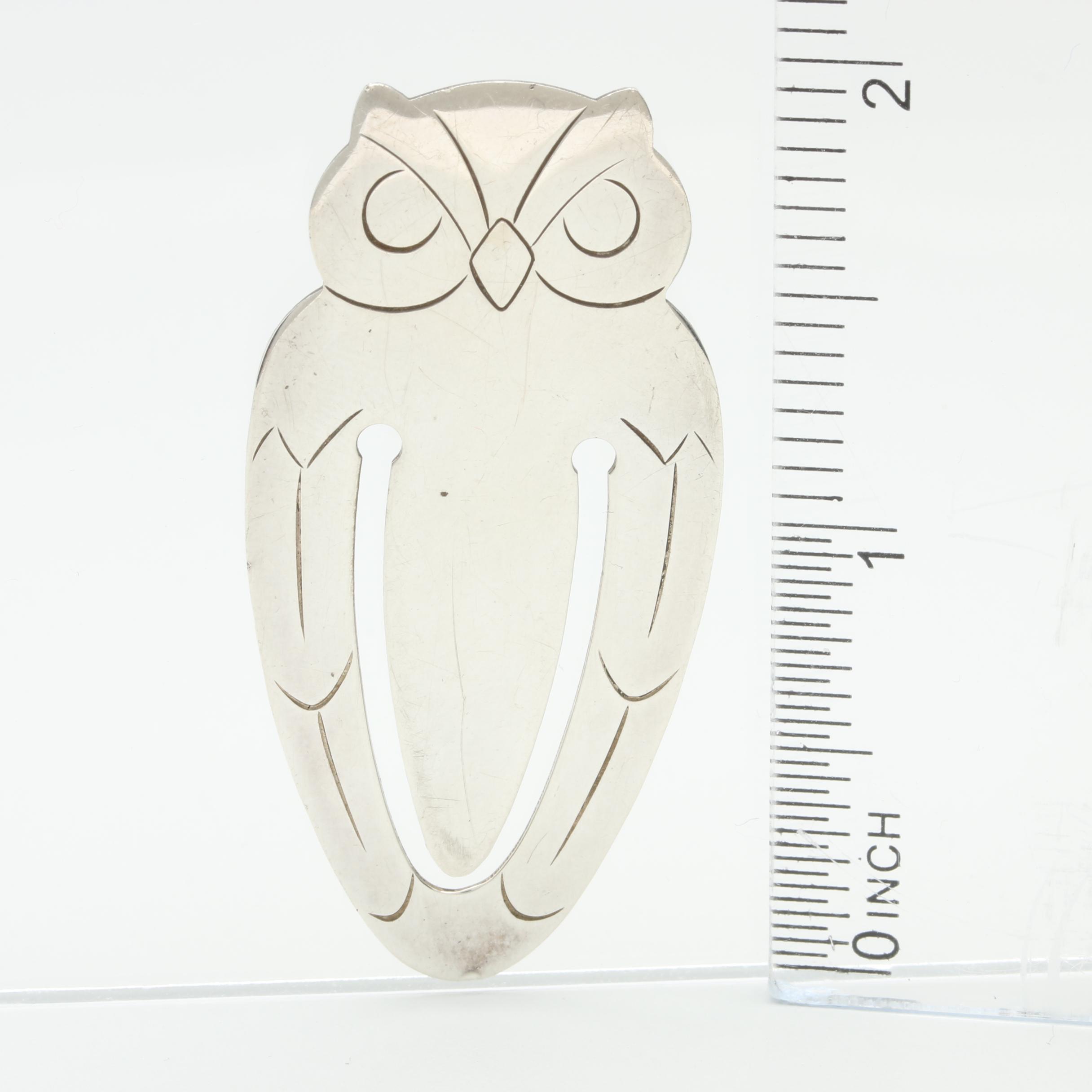 Tiffany & Co. Sterling Silver Owl Bookmark