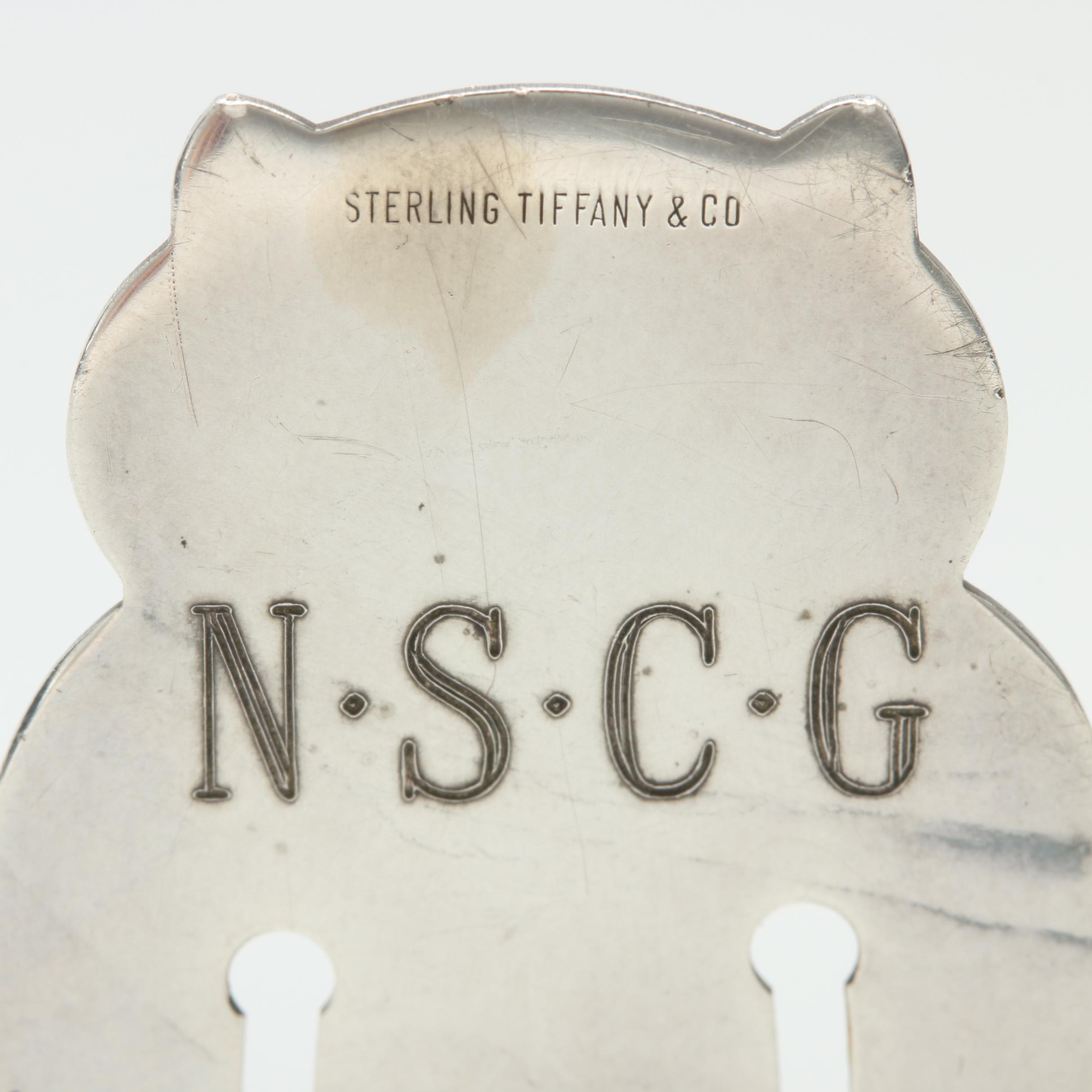 Tiffany & Co. Sterling Silver Owl Bookmark