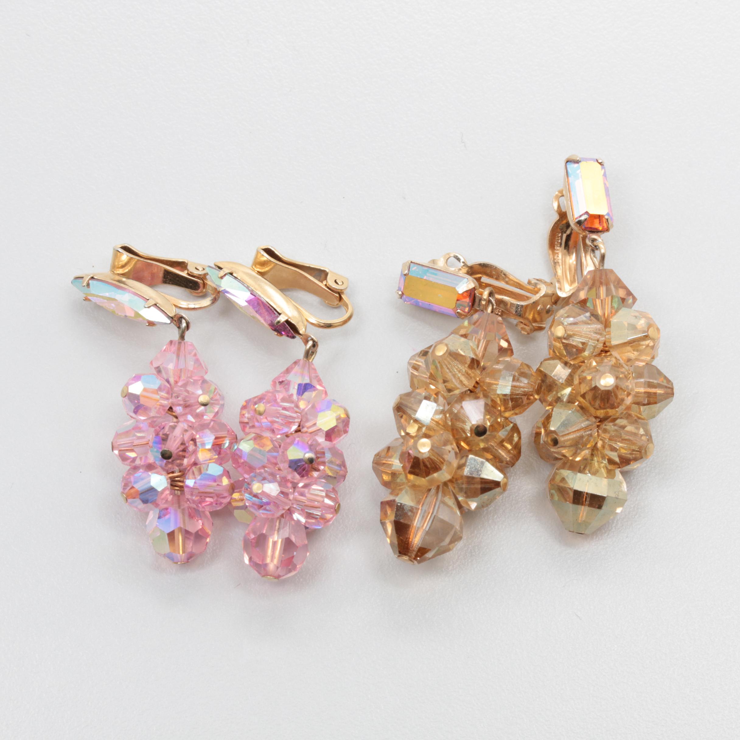 Assortment of Earrings Including Glass and Imitation Pearl