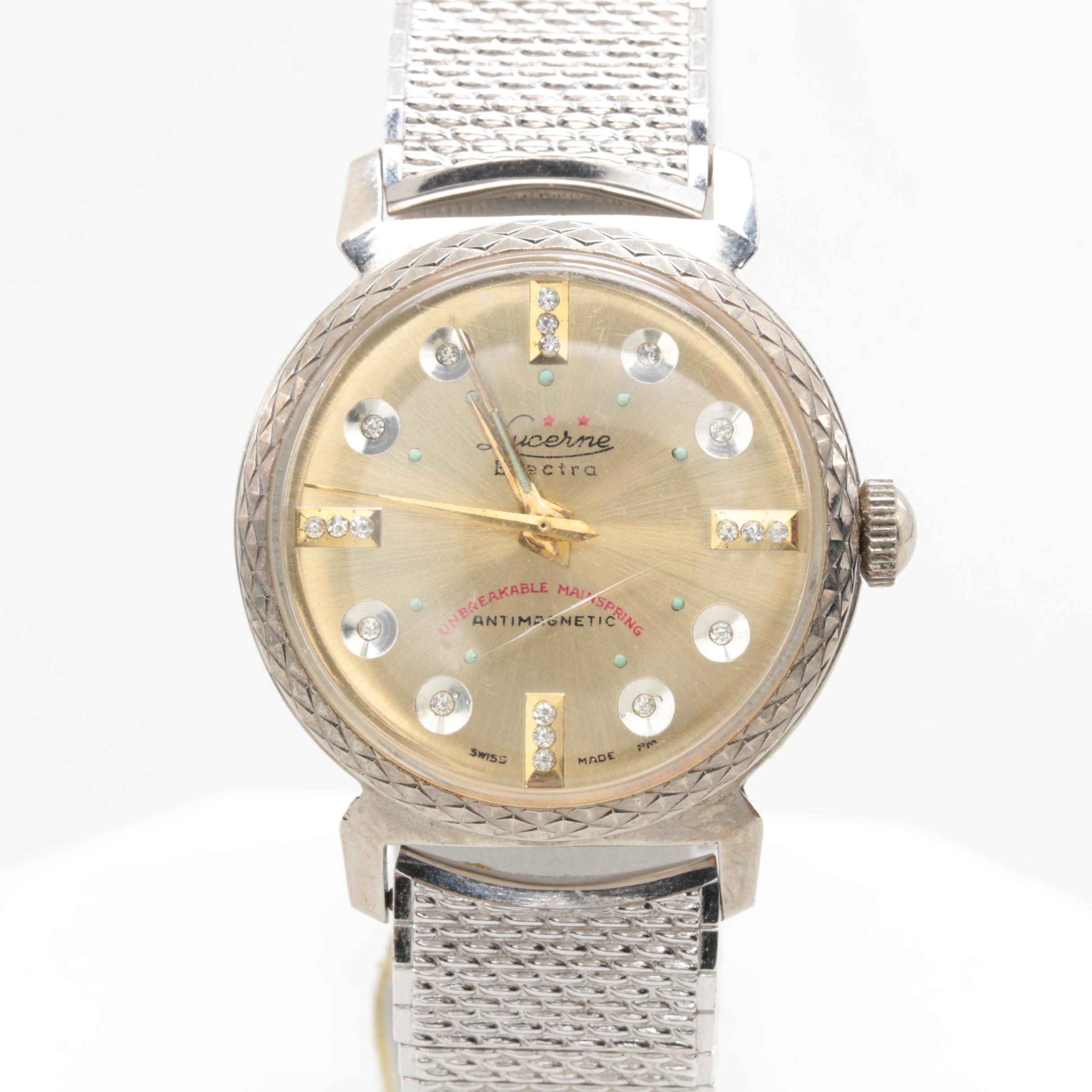 Lucerne Electra Unbreakable Mainspring Anti Magnetic Stainless Steel Watch