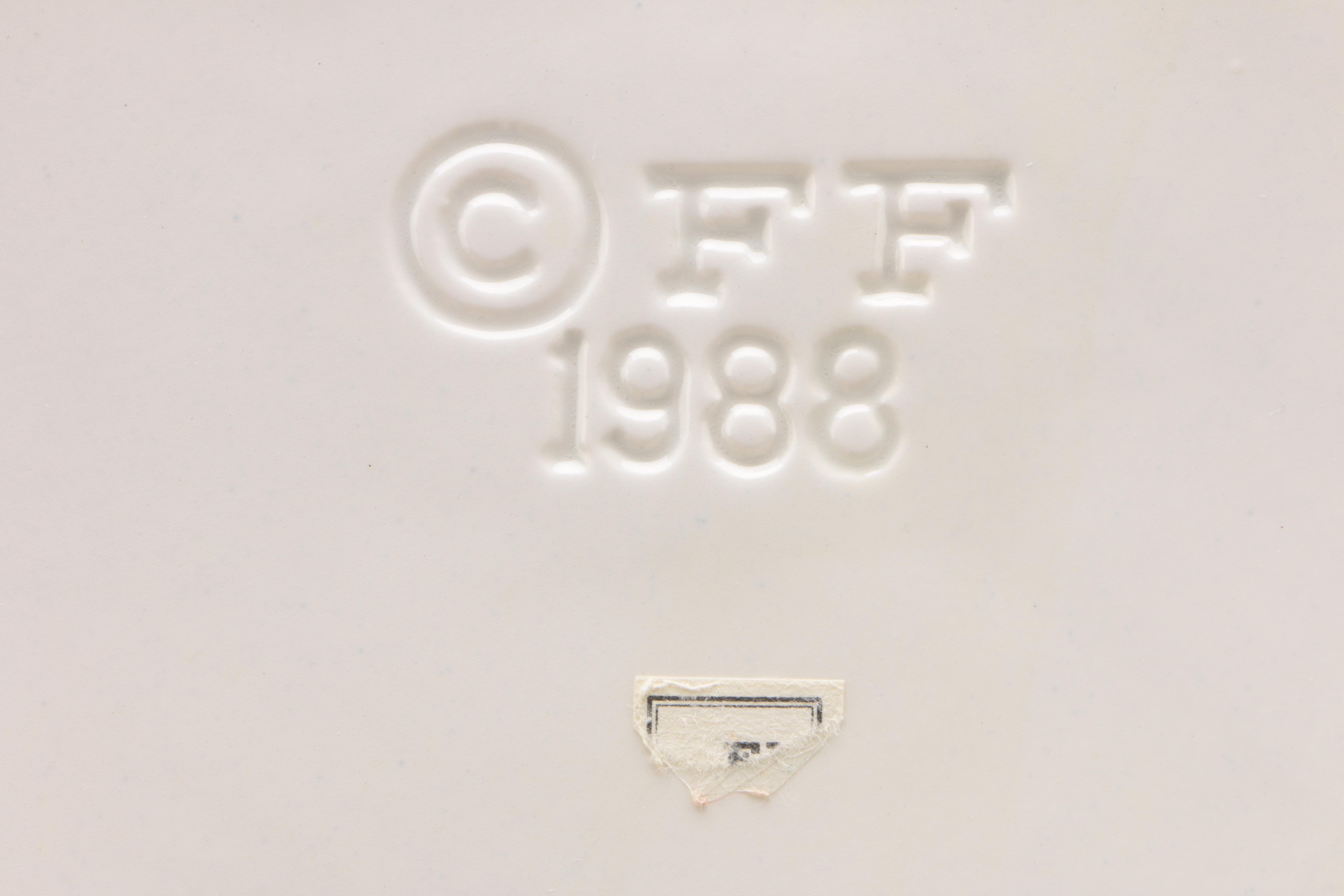 Fitz and Floyd Ceramic Fruit and Vegetable Motif Tableware w/ Spode Butter Dish