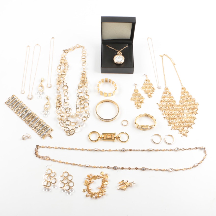 Collection of Susan Lucci Costume Jewelry with Imitation Pearls