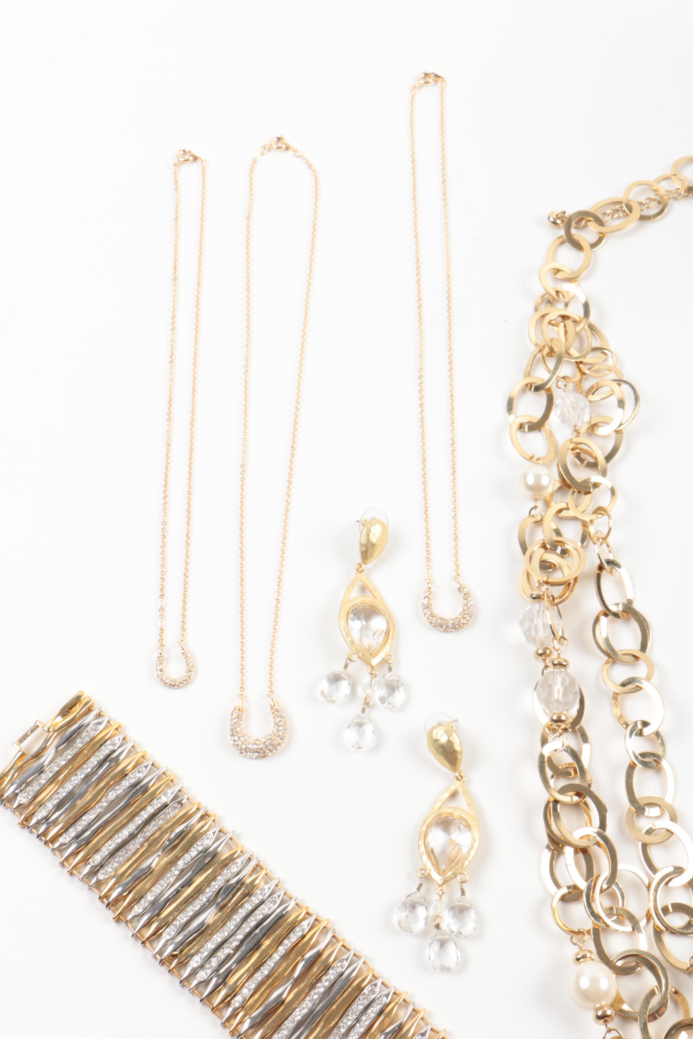 Collection of Susan Lucci Costume Jewelry with Imitation Pearls