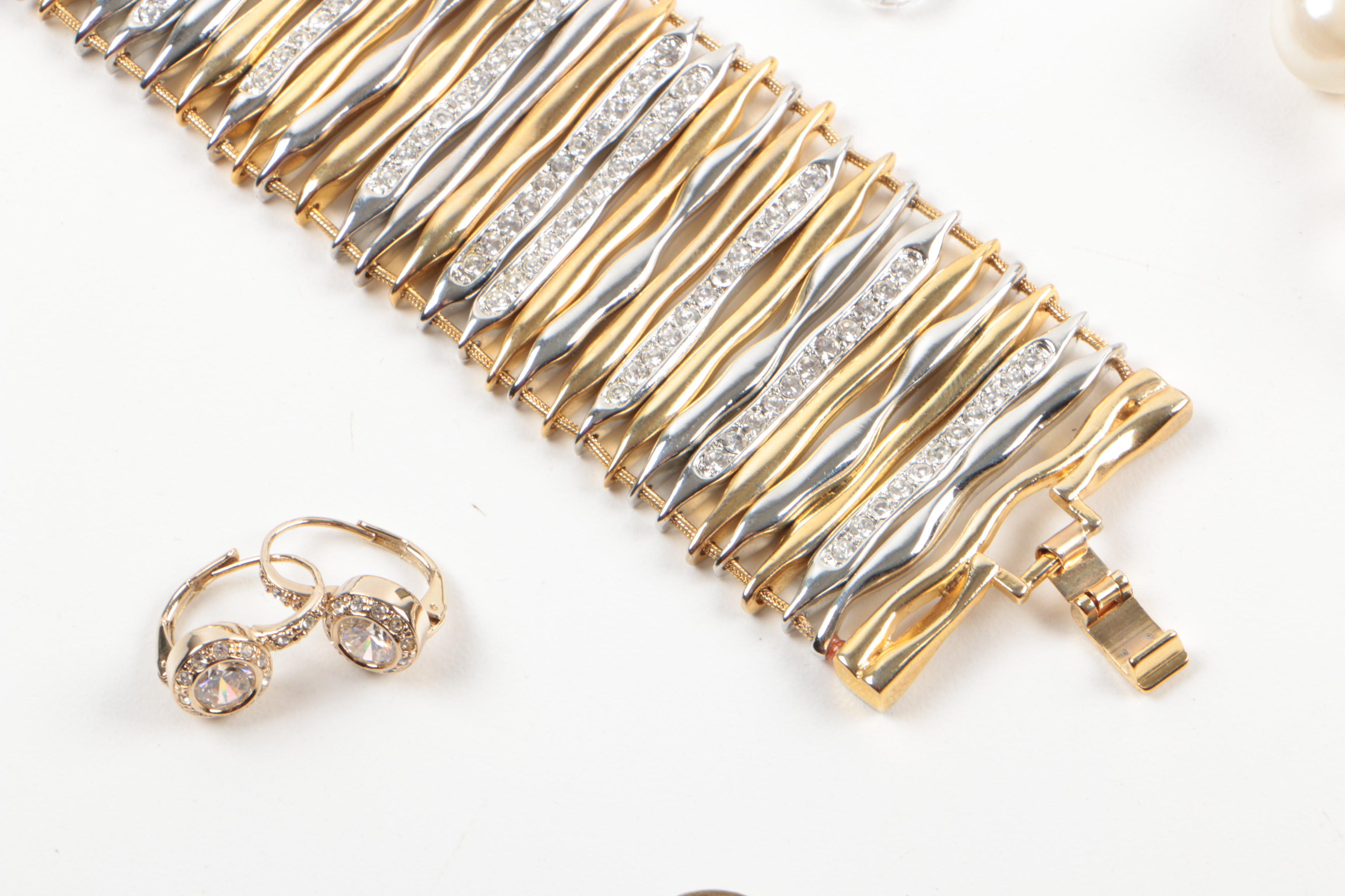 Collection of Susan Lucci Costume Jewelry with Imitation Pearls