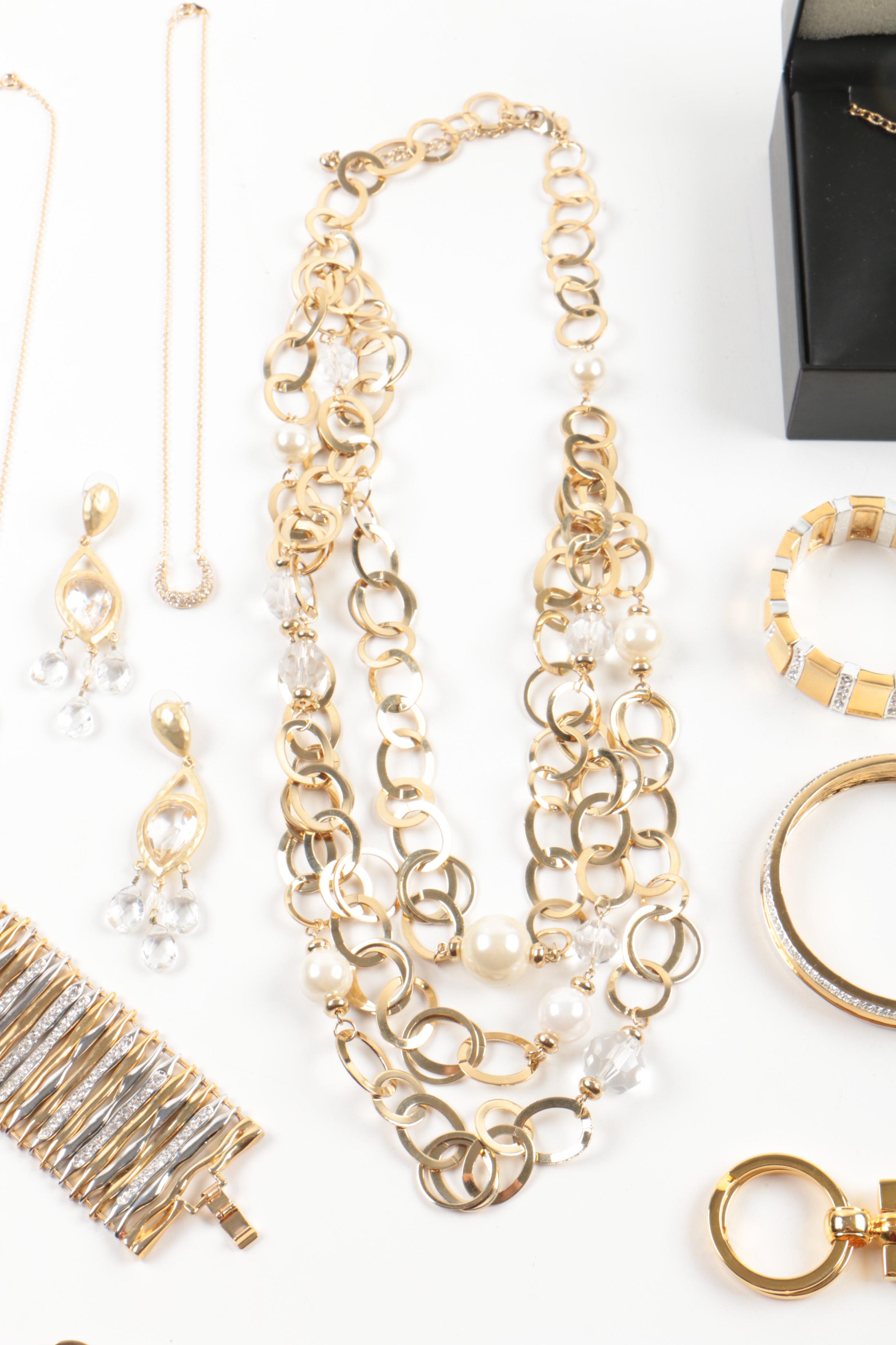 Collection of Susan Lucci Costume Jewelry with Imitation Pearls