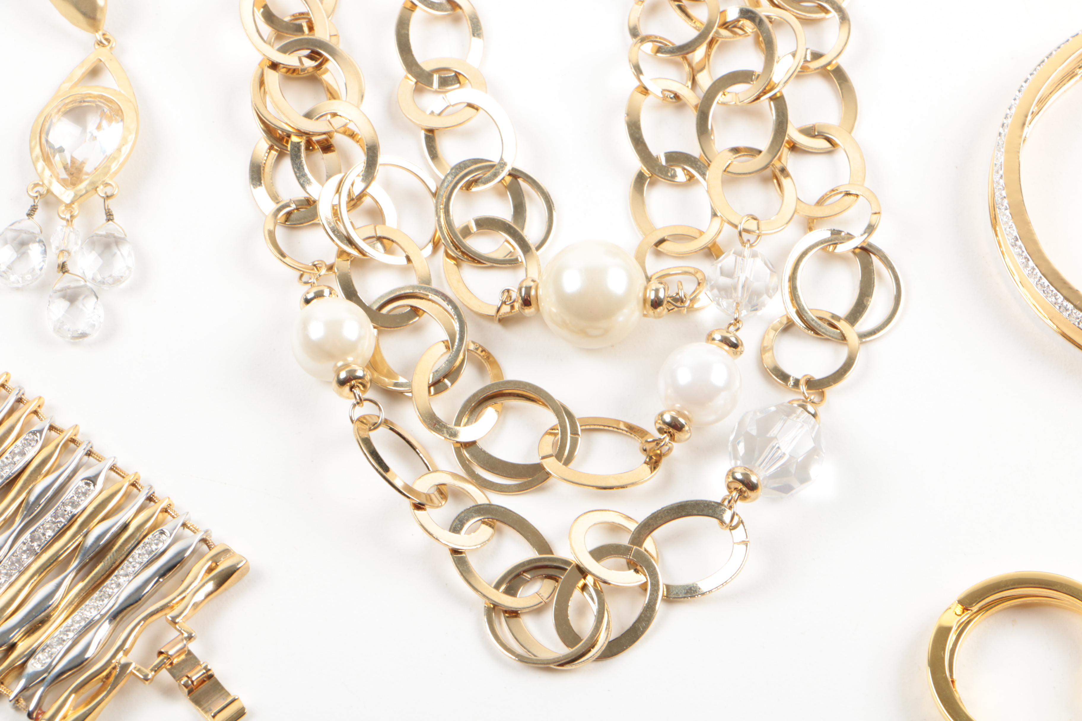 Collection of Susan Lucci Costume Jewelry with Imitation Pearls