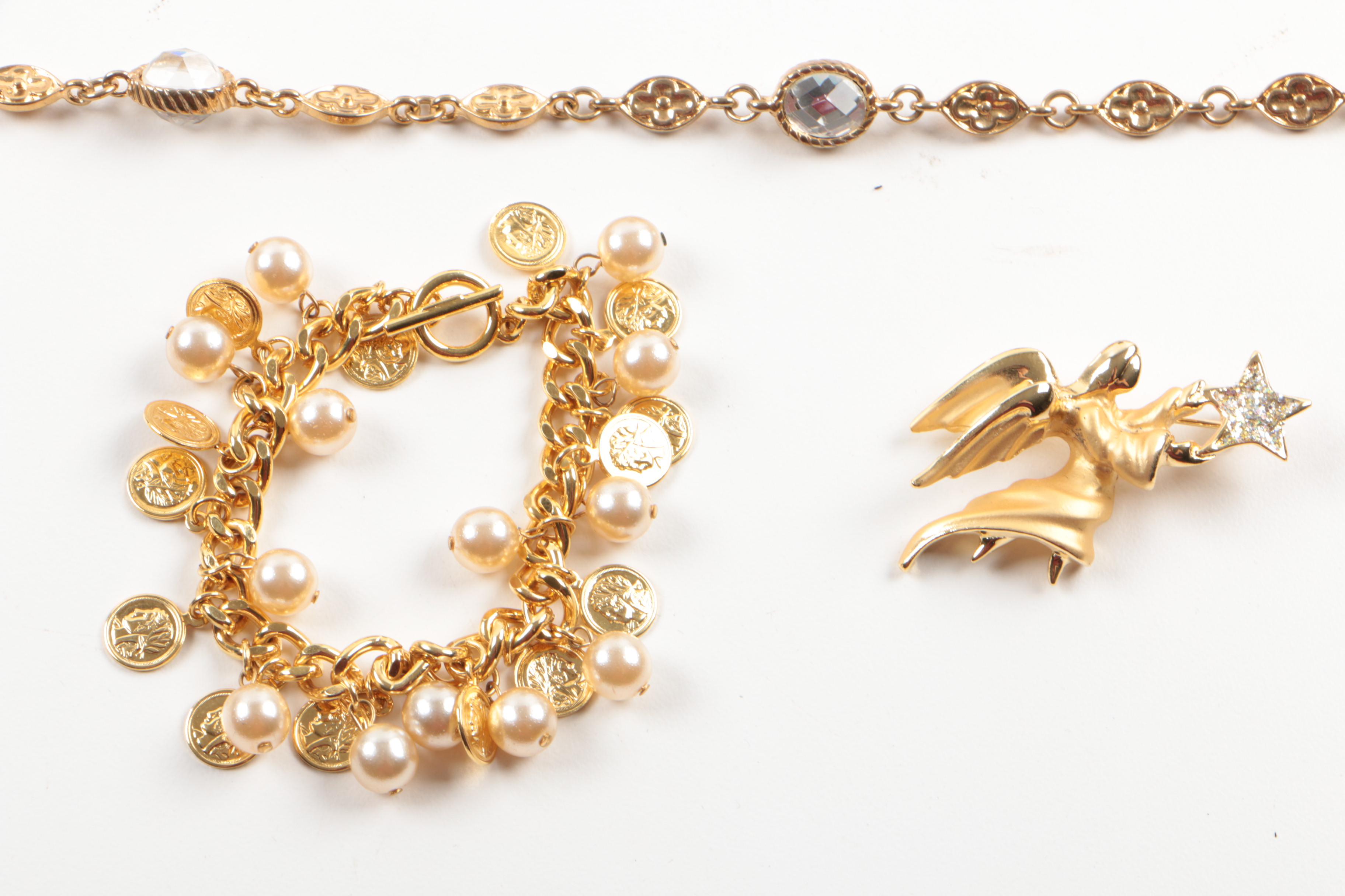 Collection of Susan Lucci Costume Jewelry with Imitation Pearls