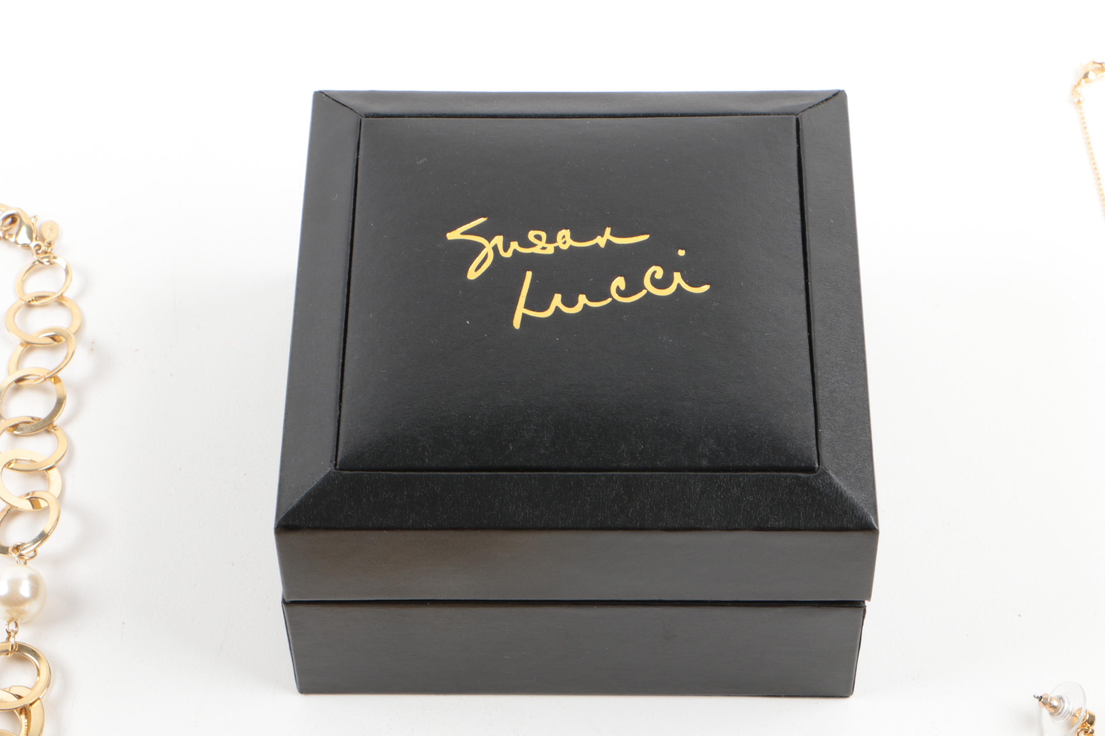 Collection of Susan Lucci Costume Jewelry with Imitation Pearls