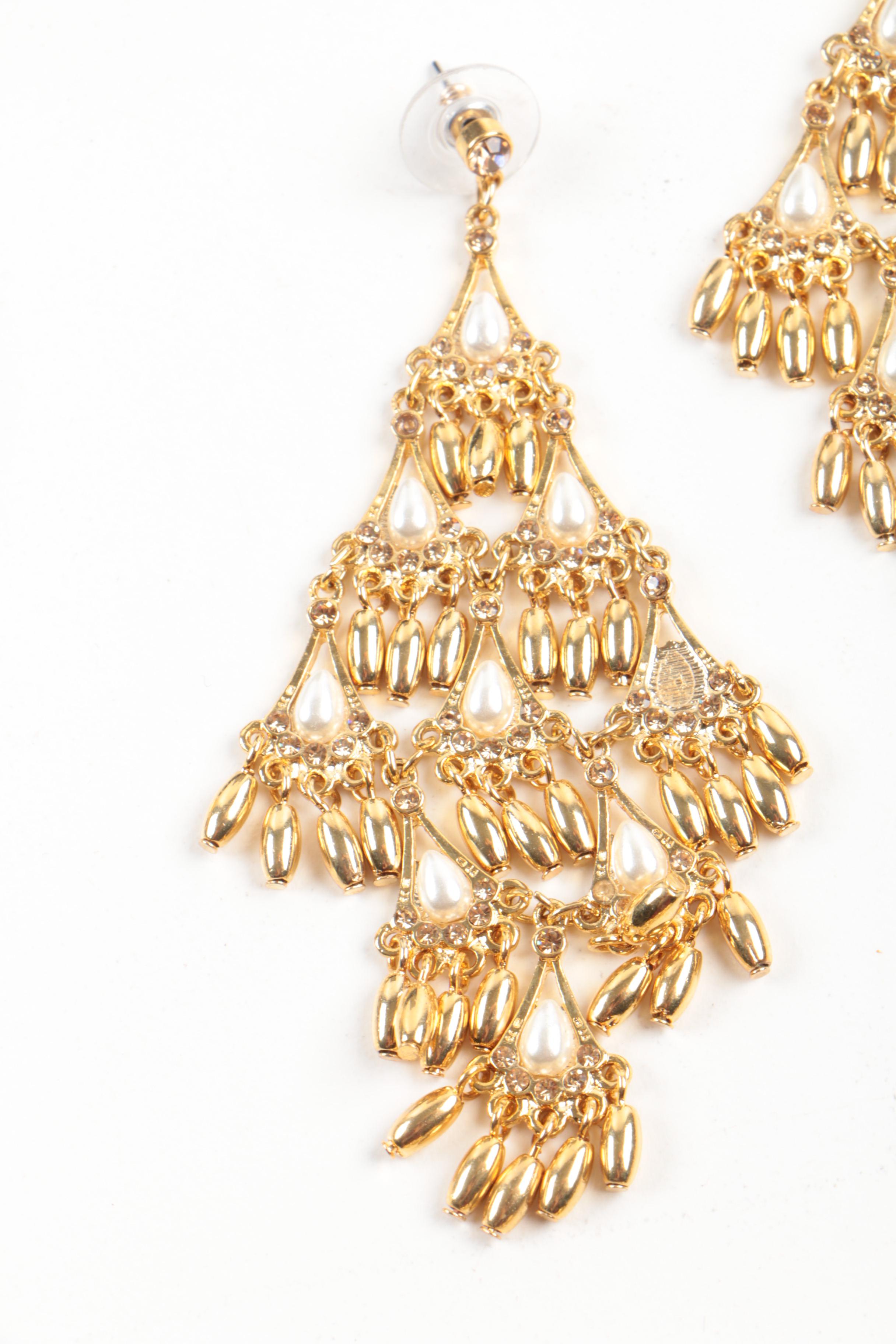 Collection of Susan Lucci Costume Jewelry with Imitation Pearls