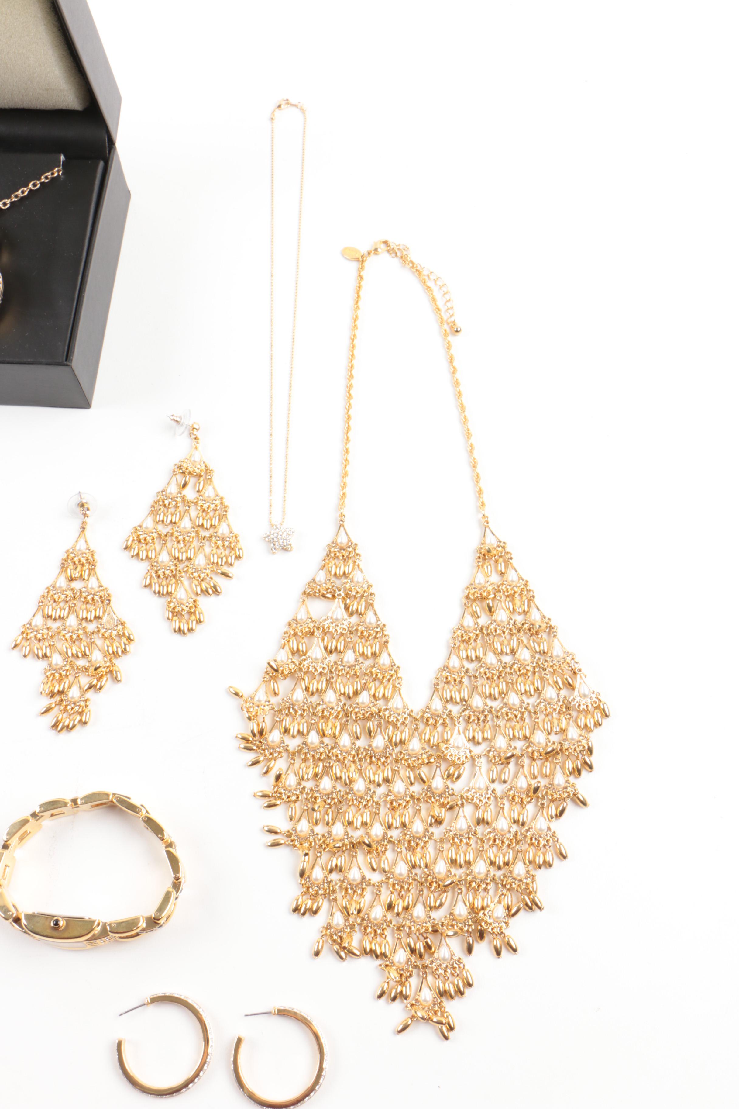 Collection of Susan Lucci Costume Jewelry with Imitation Pearls