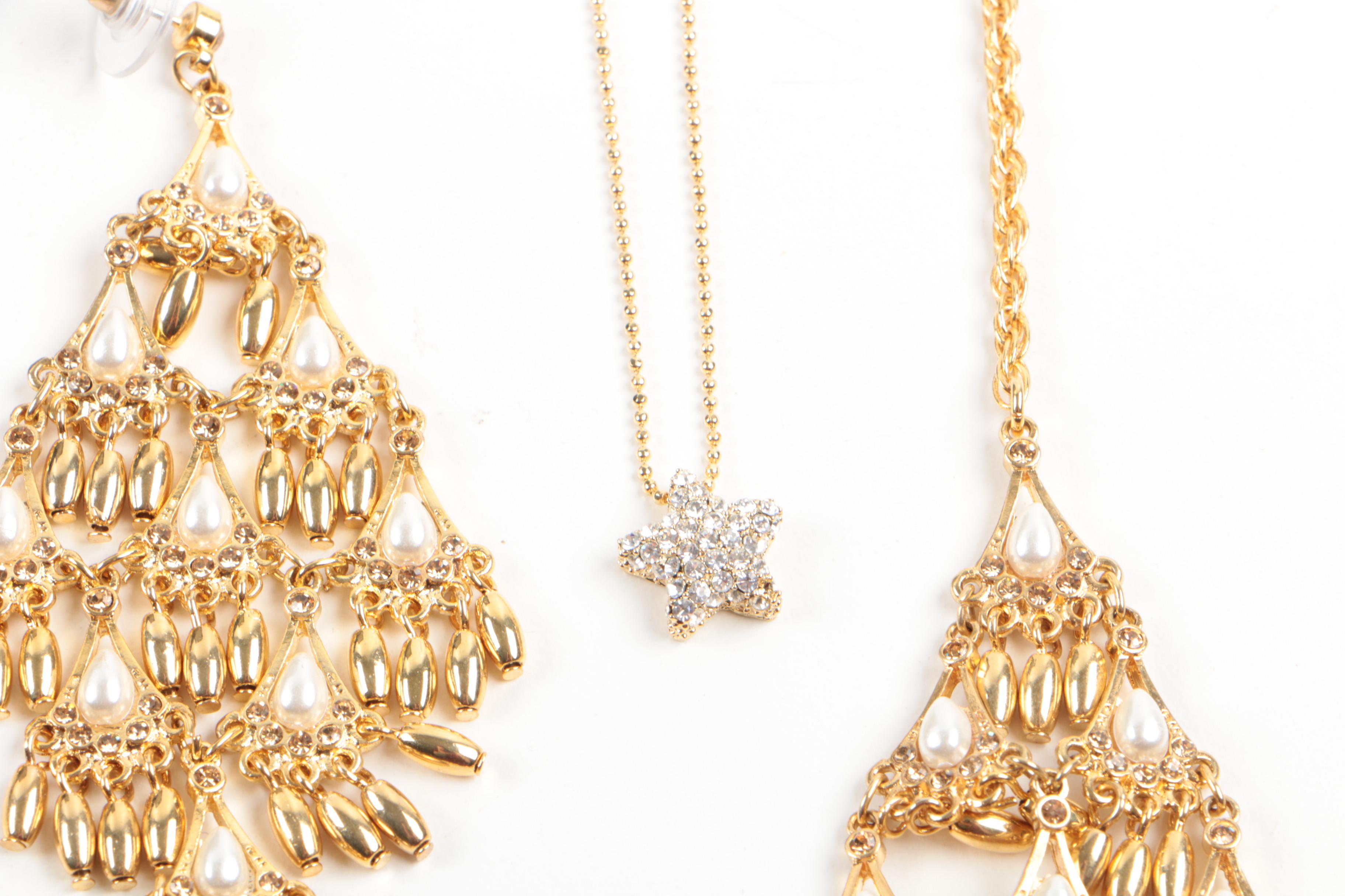 Collection of Susan Lucci Costume Jewelry with Imitation Pearls