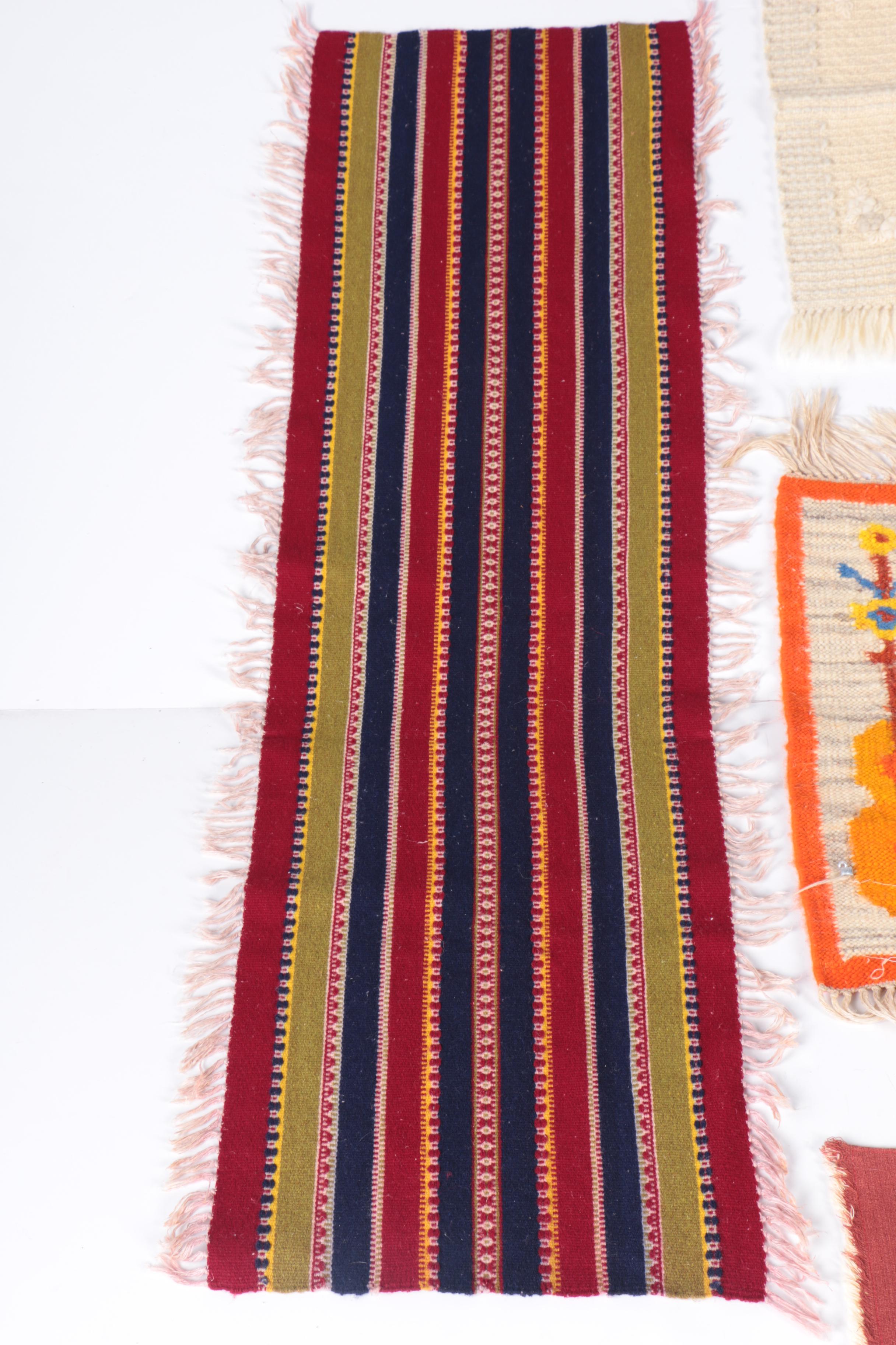 Handwoven Textiles Including Polish Folk Art-Style and Pictorial Batik