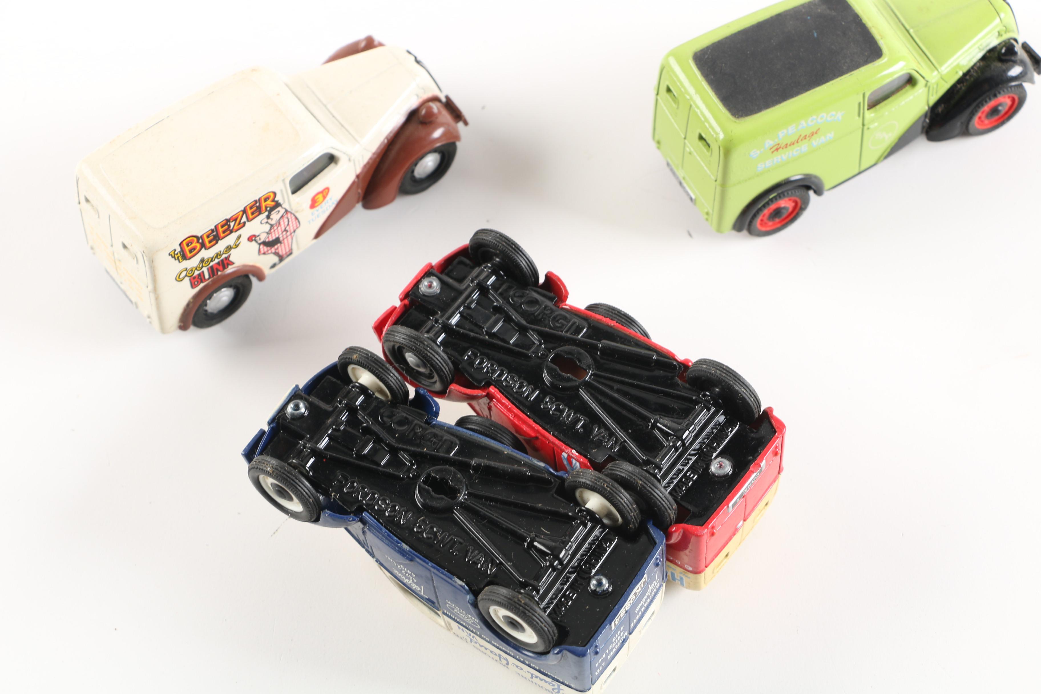 Vintage Corgi Die-Cast Fordson 5 CWT Vans