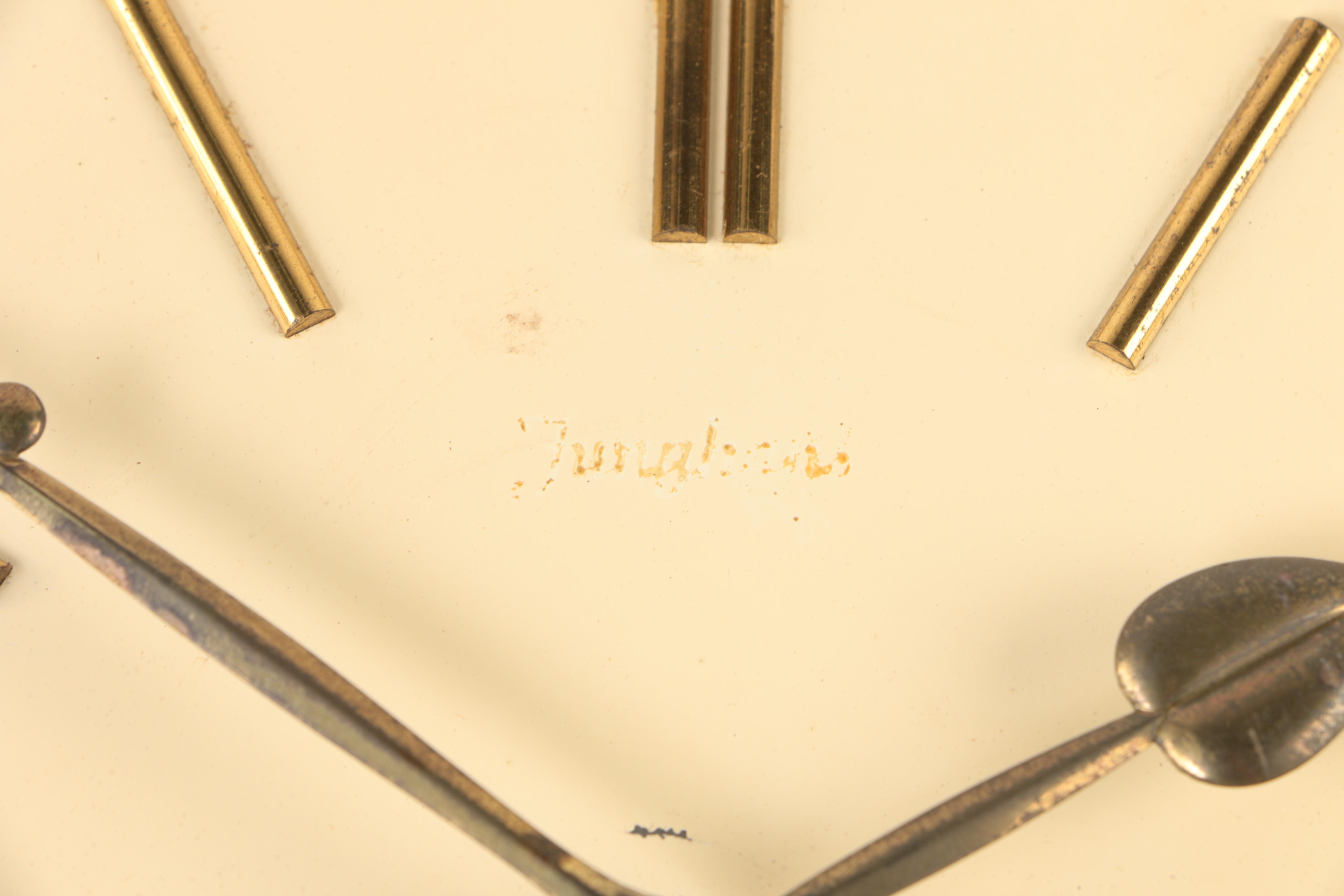 1950s Junghans "Electora" Sunburst Wall Clock