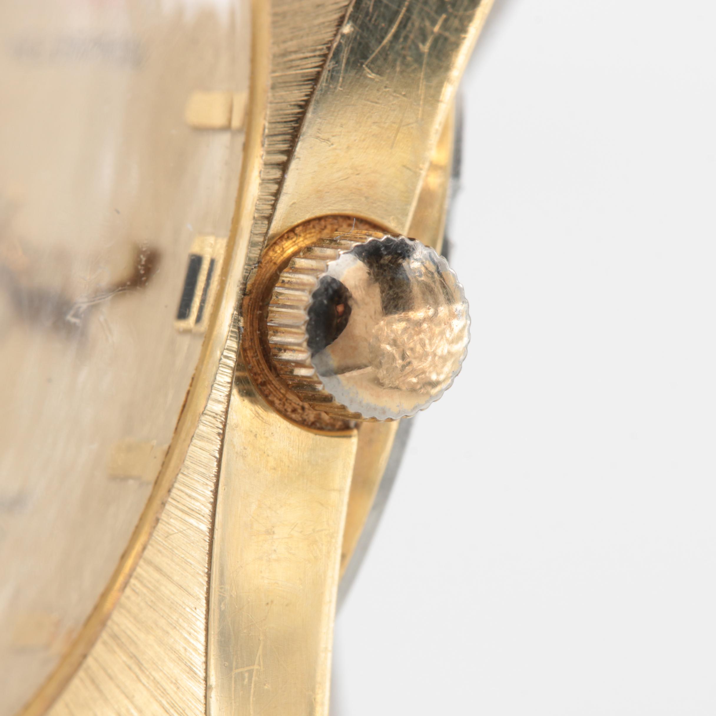 Circa 1970s Helbros "Invincible" Gold Tone Watch