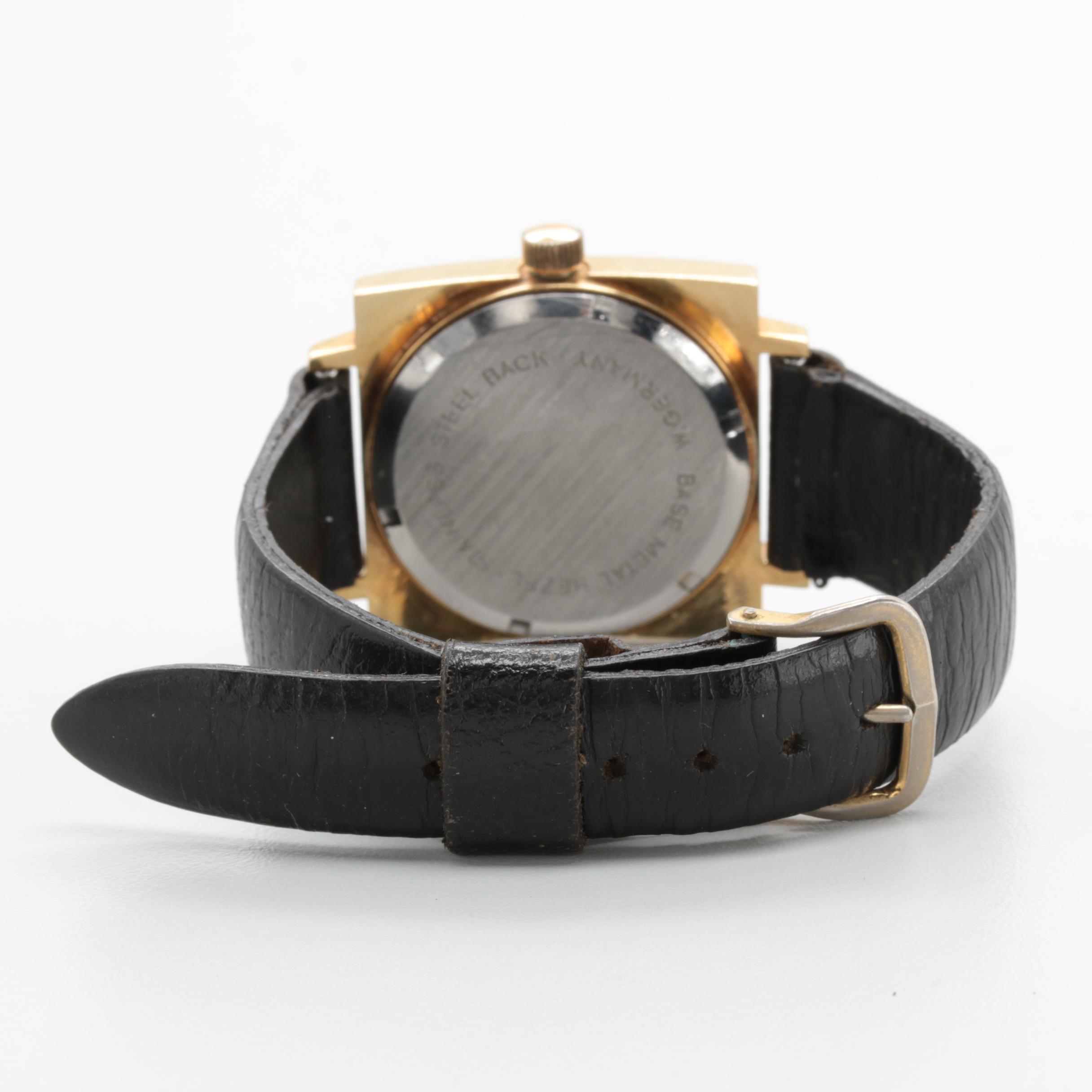 Circa 1970s Helbros "Invincible" Gold Tone Watch