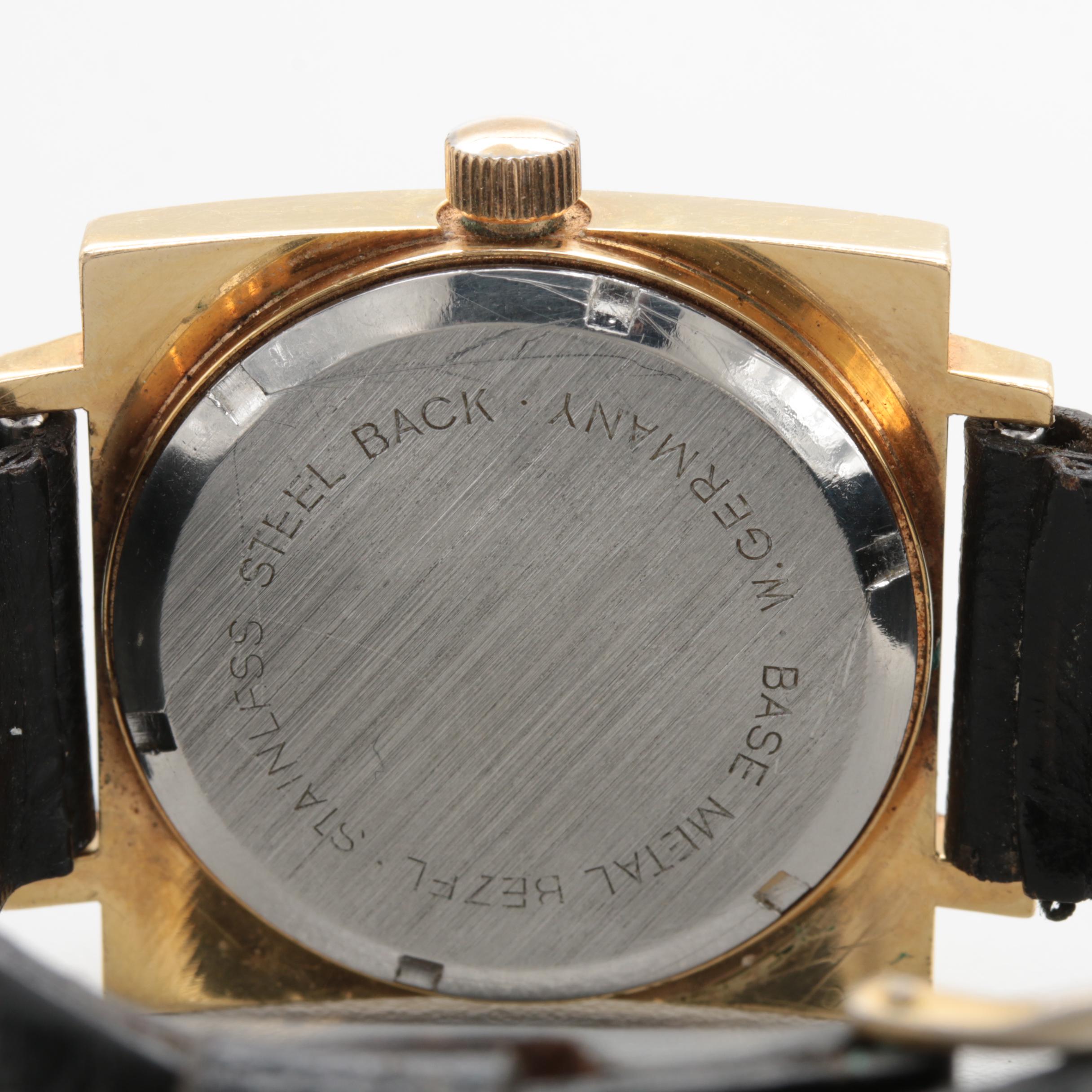 Circa 1970s Helbros "Invincible" Gold Tone Watch