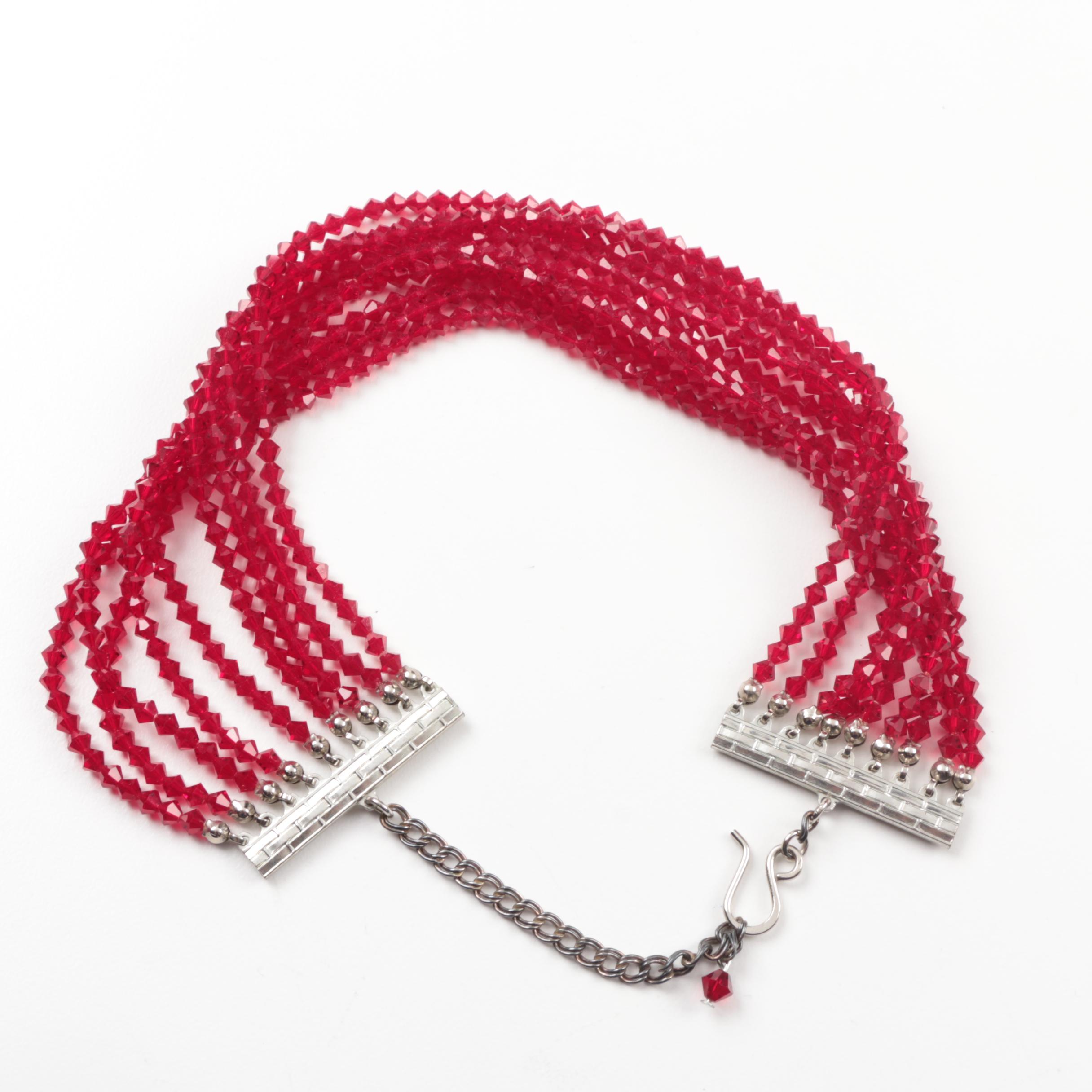 Susan Lucci Costume Jewelry with Imitation Pearls and Susan Lucci Black Blouse