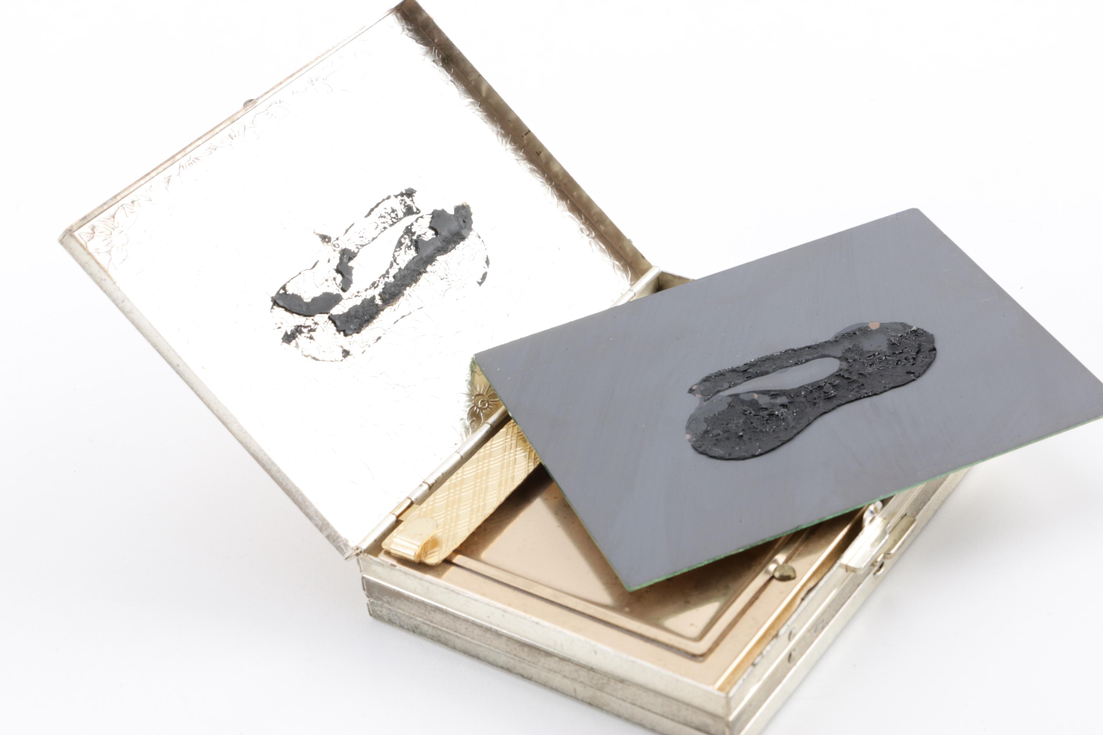 1950s Compacts and Cigarette Case Including Mother of Pearl