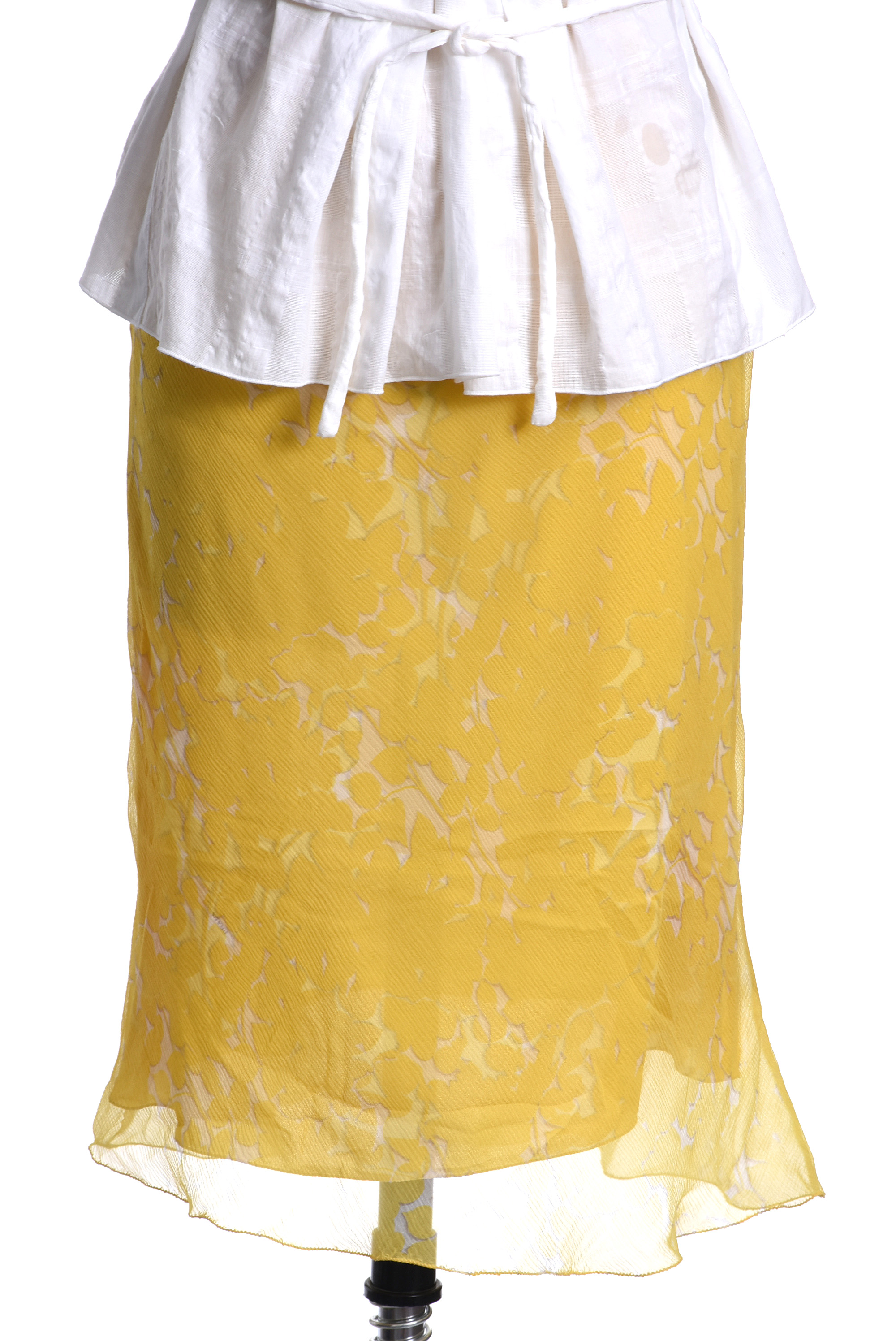 Prada Sleeveless Tops and Prada Silk Chiffon Skirt