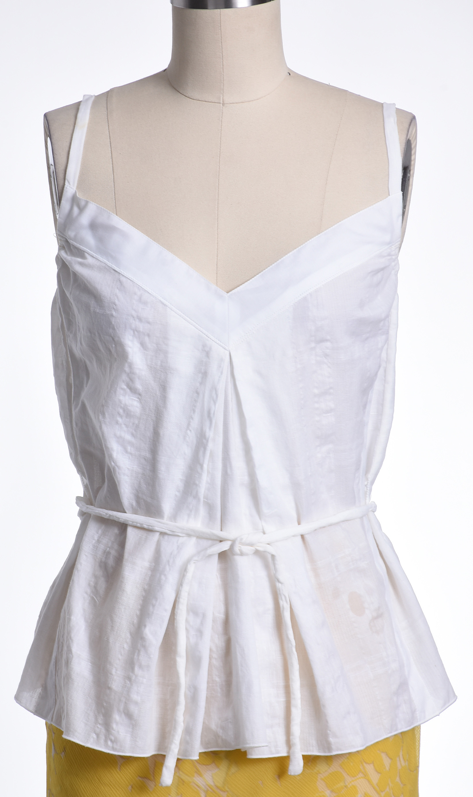 Prada Sleeveless Tops and Prada Silk Chiffon Skirt