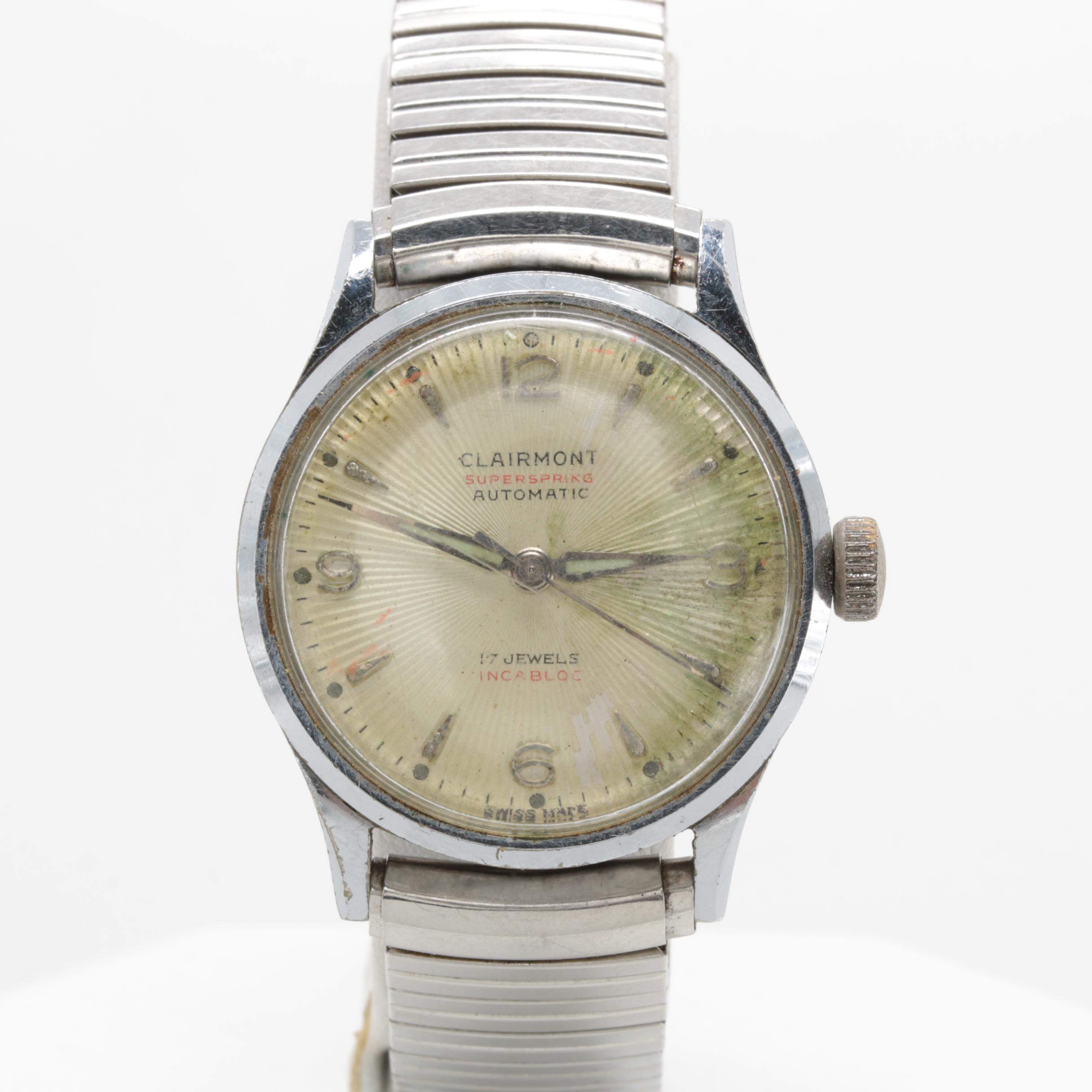 Clairmont Stainless Steel Expansion Band Watch