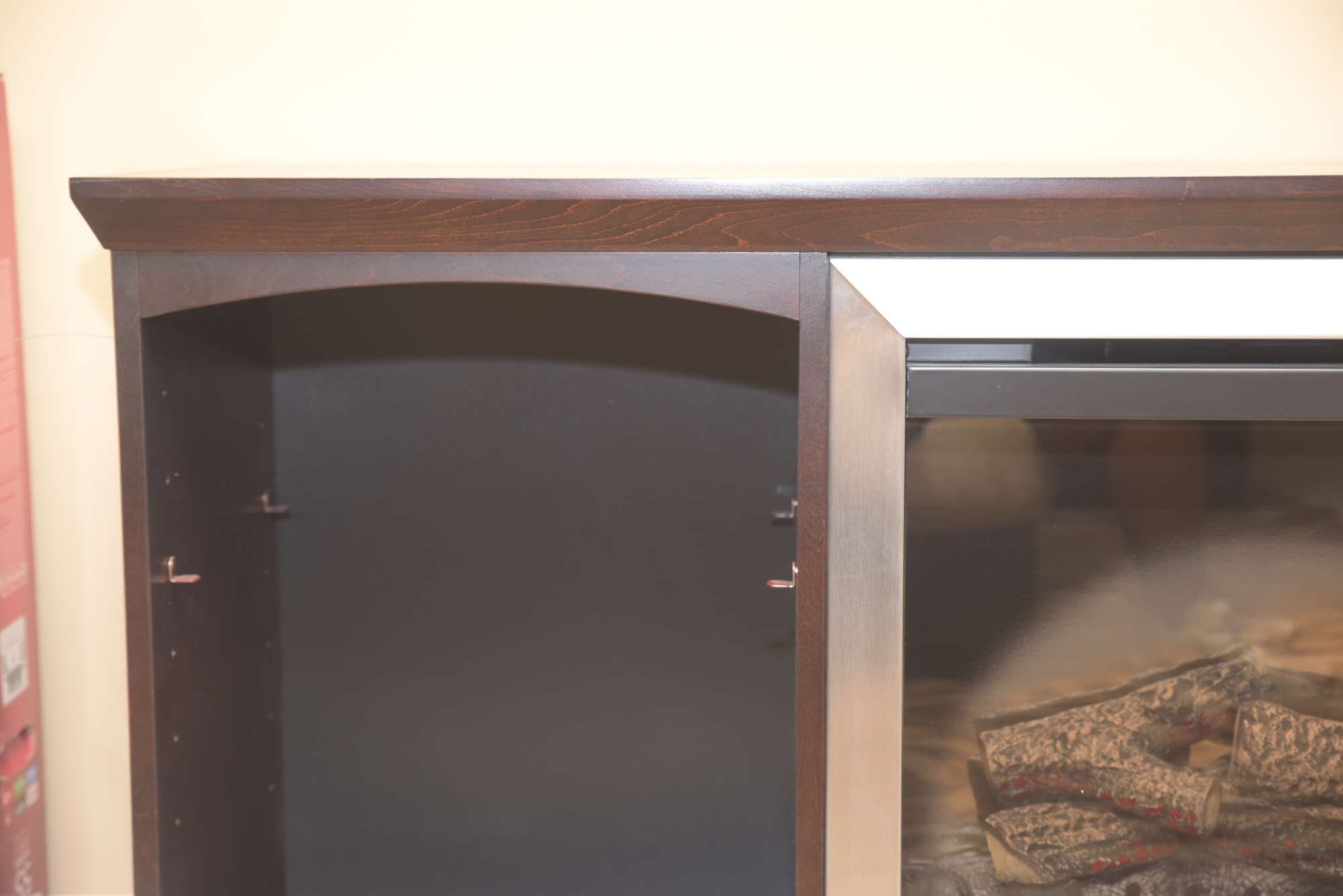 Electric Fireplace in Cabinet